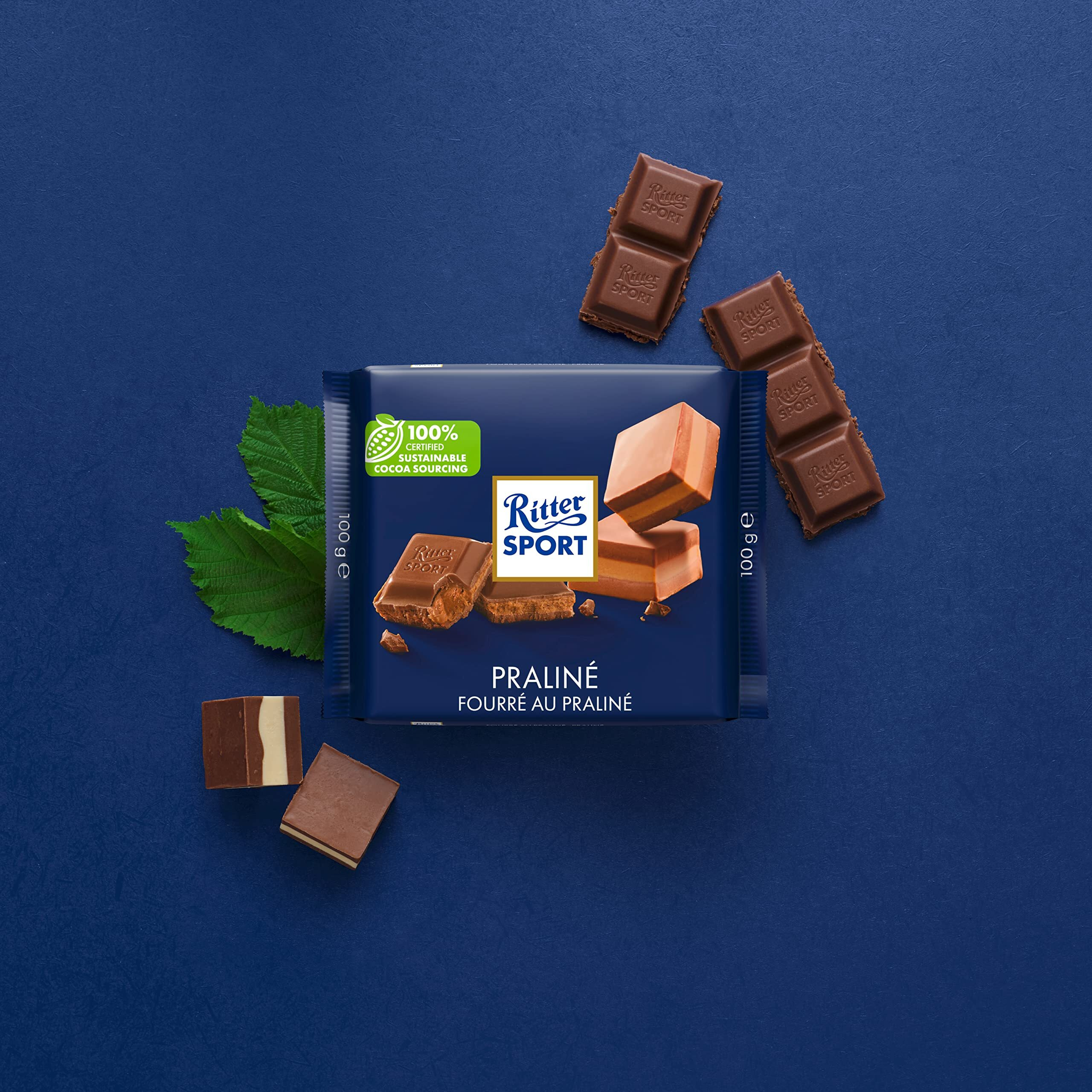 Ritter Sport 100 G Nougat Chocolate, 100 G (Pack Of 13 13)