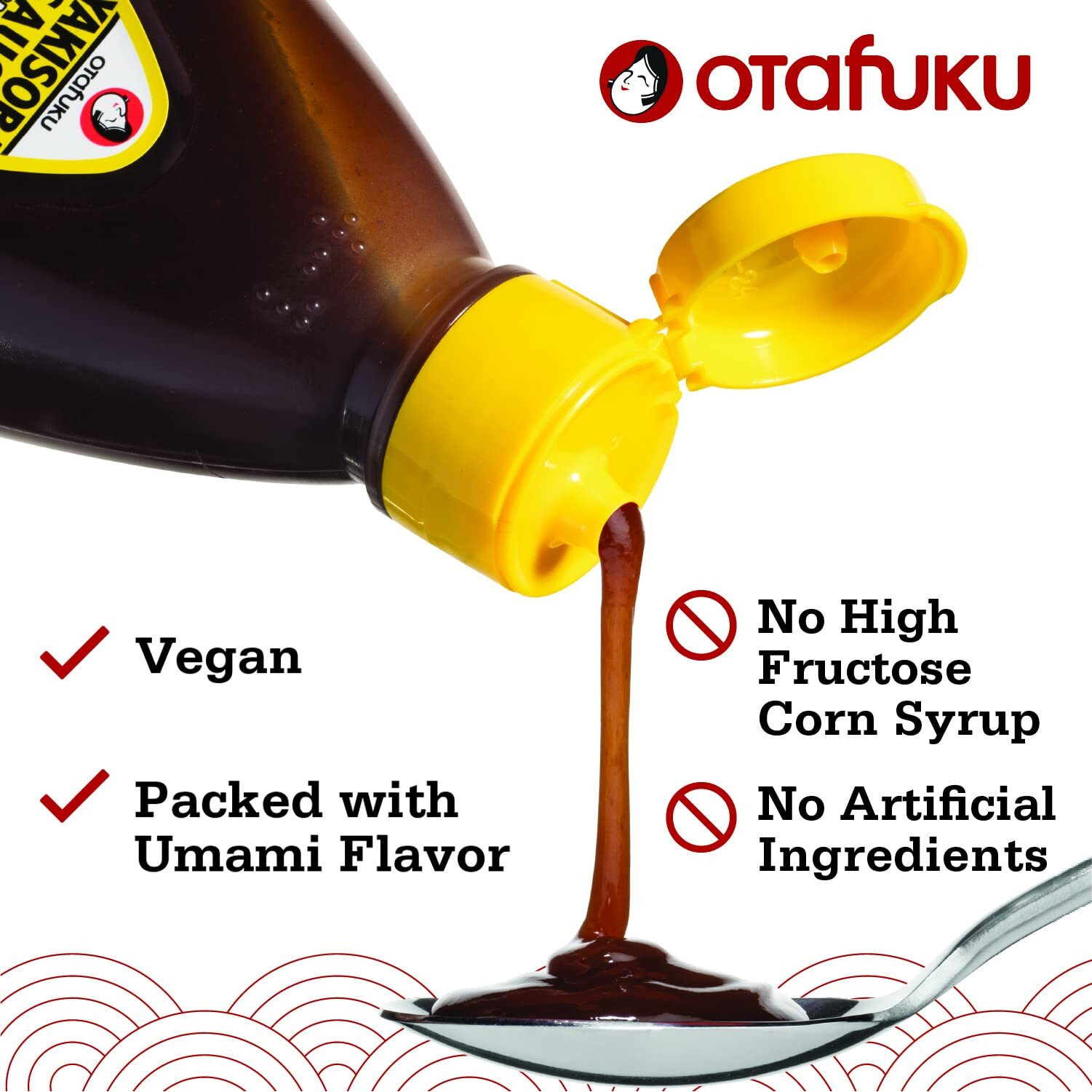 Otafuku Yakisoba Sauce For Japanese Stir Fry Noodles, Vegan Yakisoba Sauce Authentic Umami Flavor - No Artificial Flavors, Colors Or Preservatives (17.6 Oz)