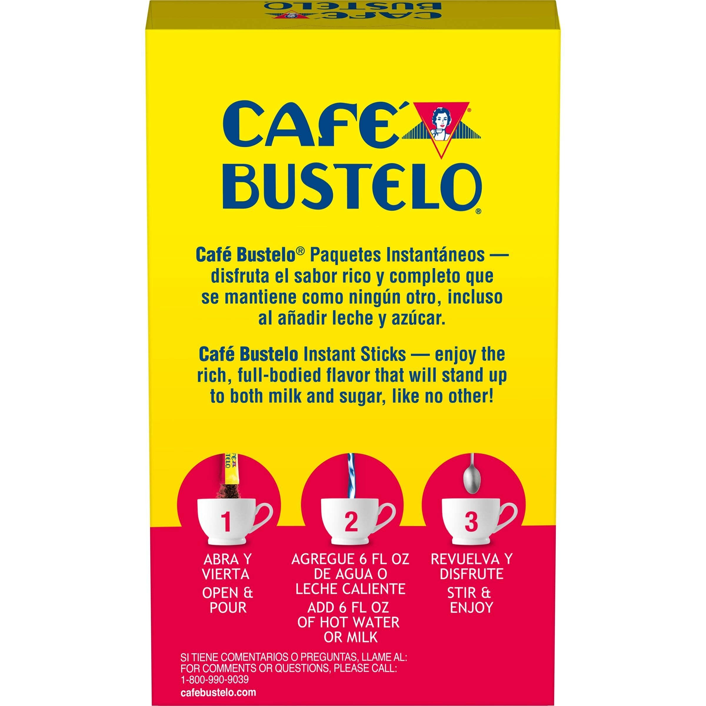 Caf   Bustelo Espresso Style Dark Roast Instant Coffee, 6 Count (Pack Of 12)