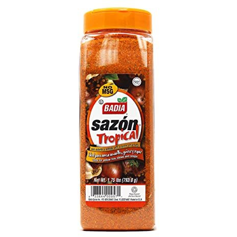 Badia Sazon Tropical With Annatto And Coriander, 1.75 Pound (Pack Of 6)