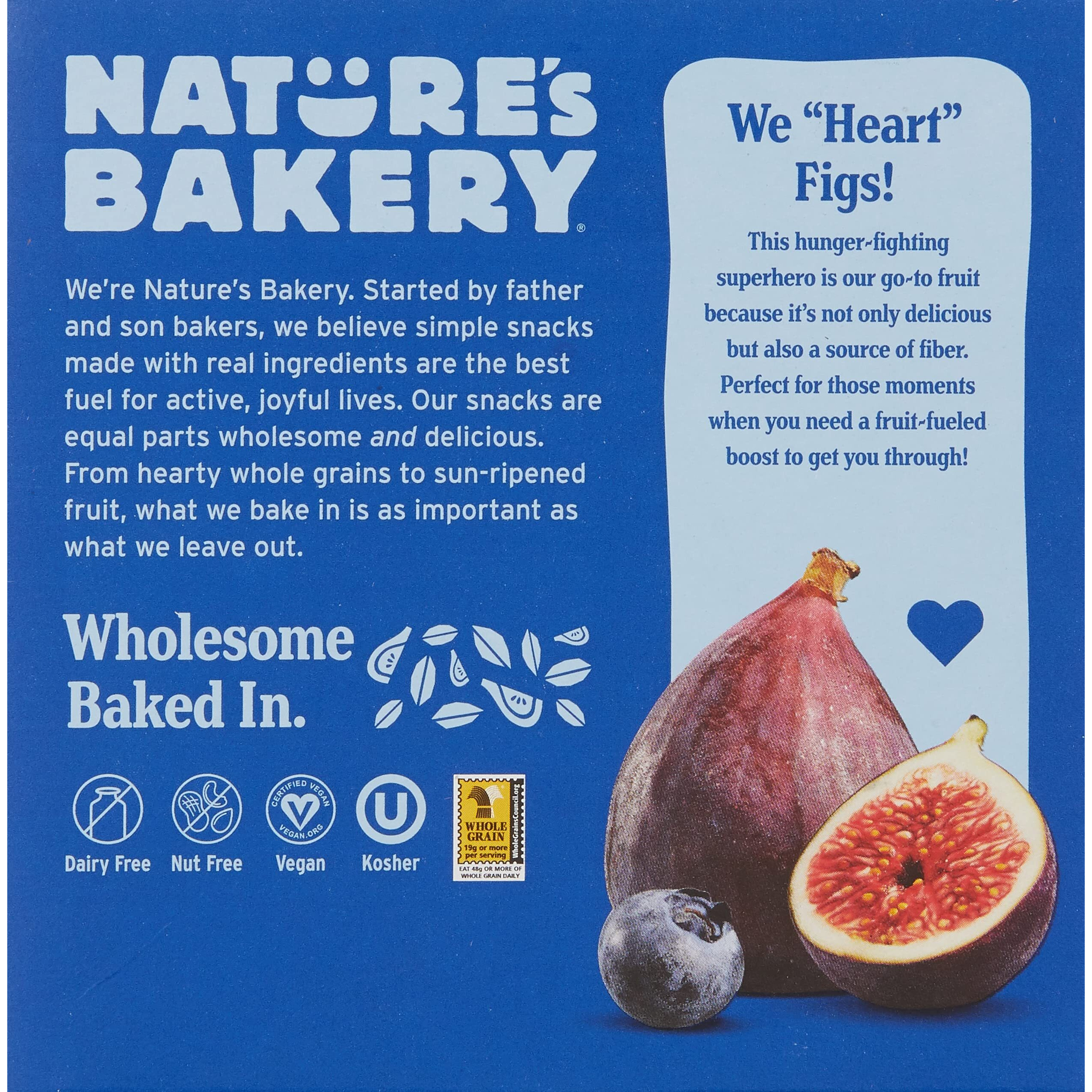 Nature's Bakery Blueberry Fig Bars, 2 Oz, 6 Ct