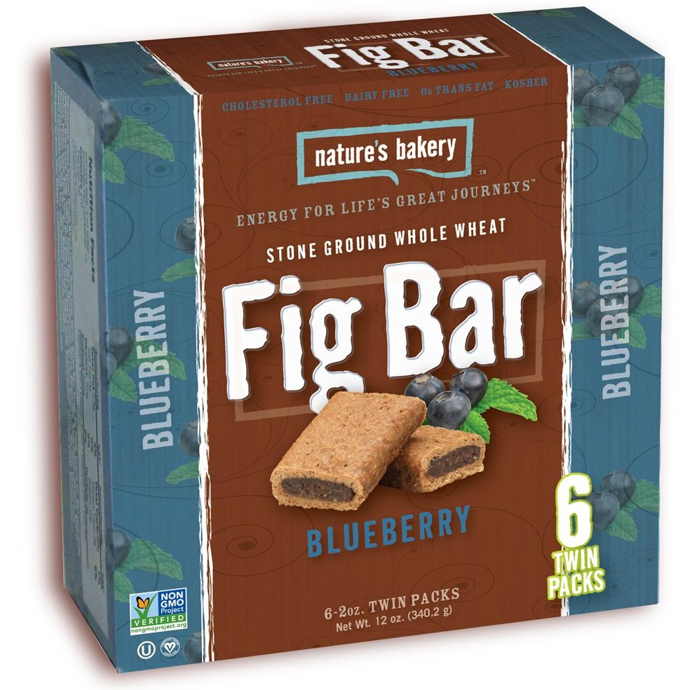Nature's Bakery Blueberry Fig Bars, 2 Oz, 6 Ct