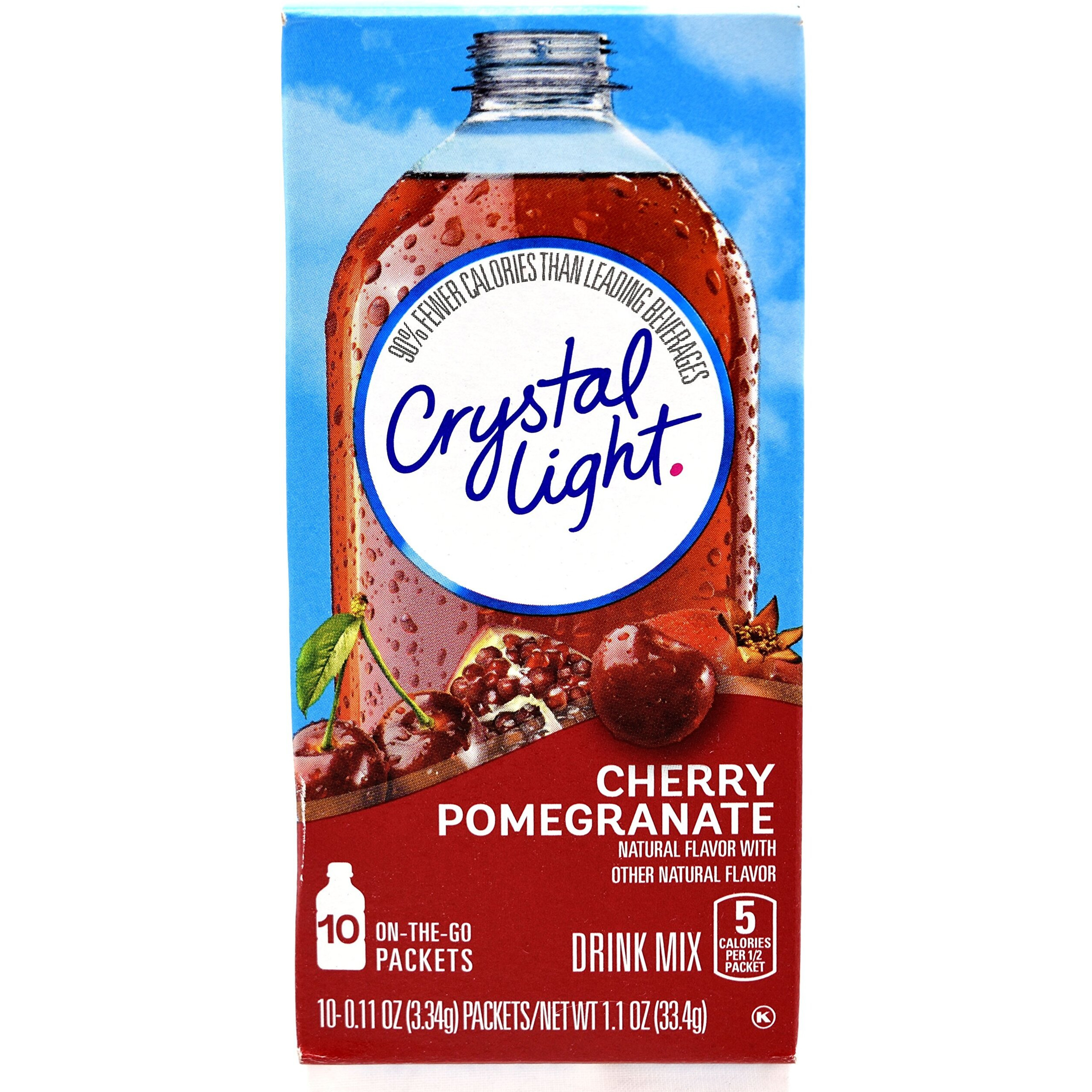 Crystal Light On The Go Natural Cherry Pomegranate (Box Of 10)