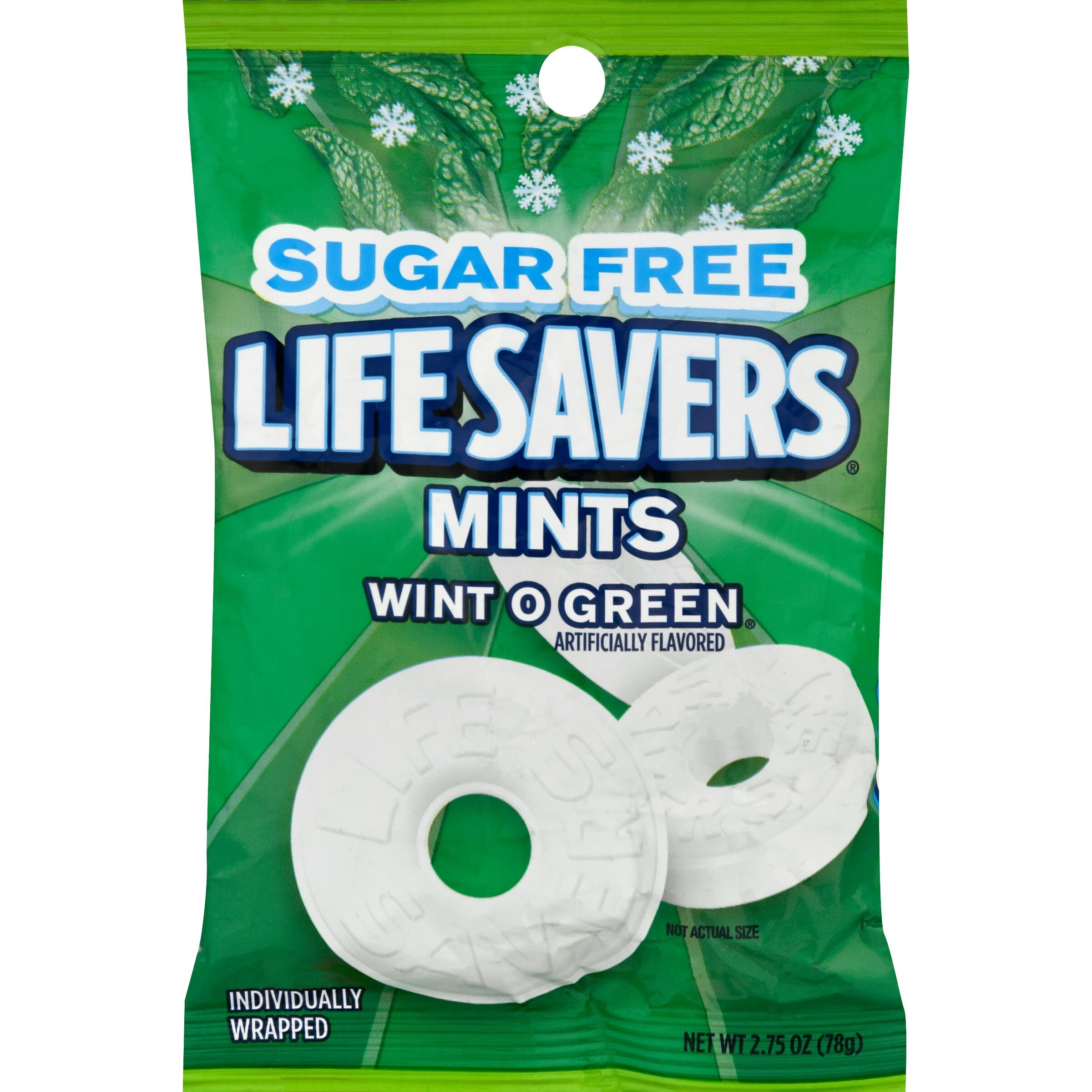 Lifesavers Wint-O-Green Hard Candy, No Sugar (Pack Of 2)