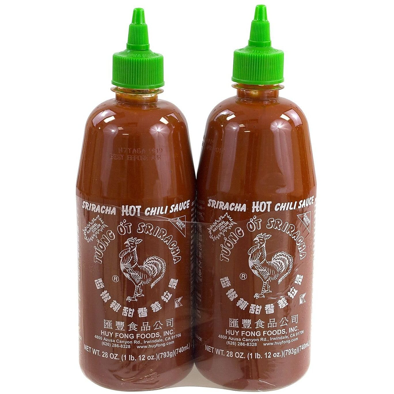 Huy Fong Sriracha Hot Chili Sauce Pack Of 2 (28 Oz)