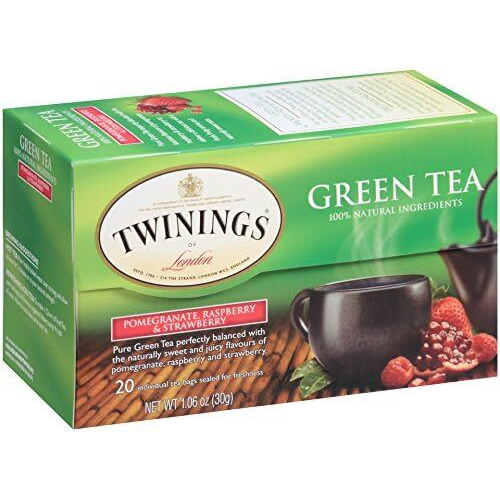 Twining Tea Green Pomegranate, Raspberry, Strawberry, 20 Ct
