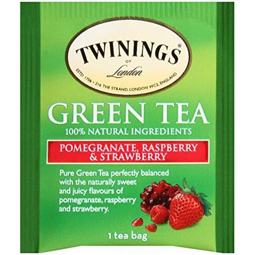 Twining Tea Green Pomegranate, Raspberry, Strawberry, 20 Ct