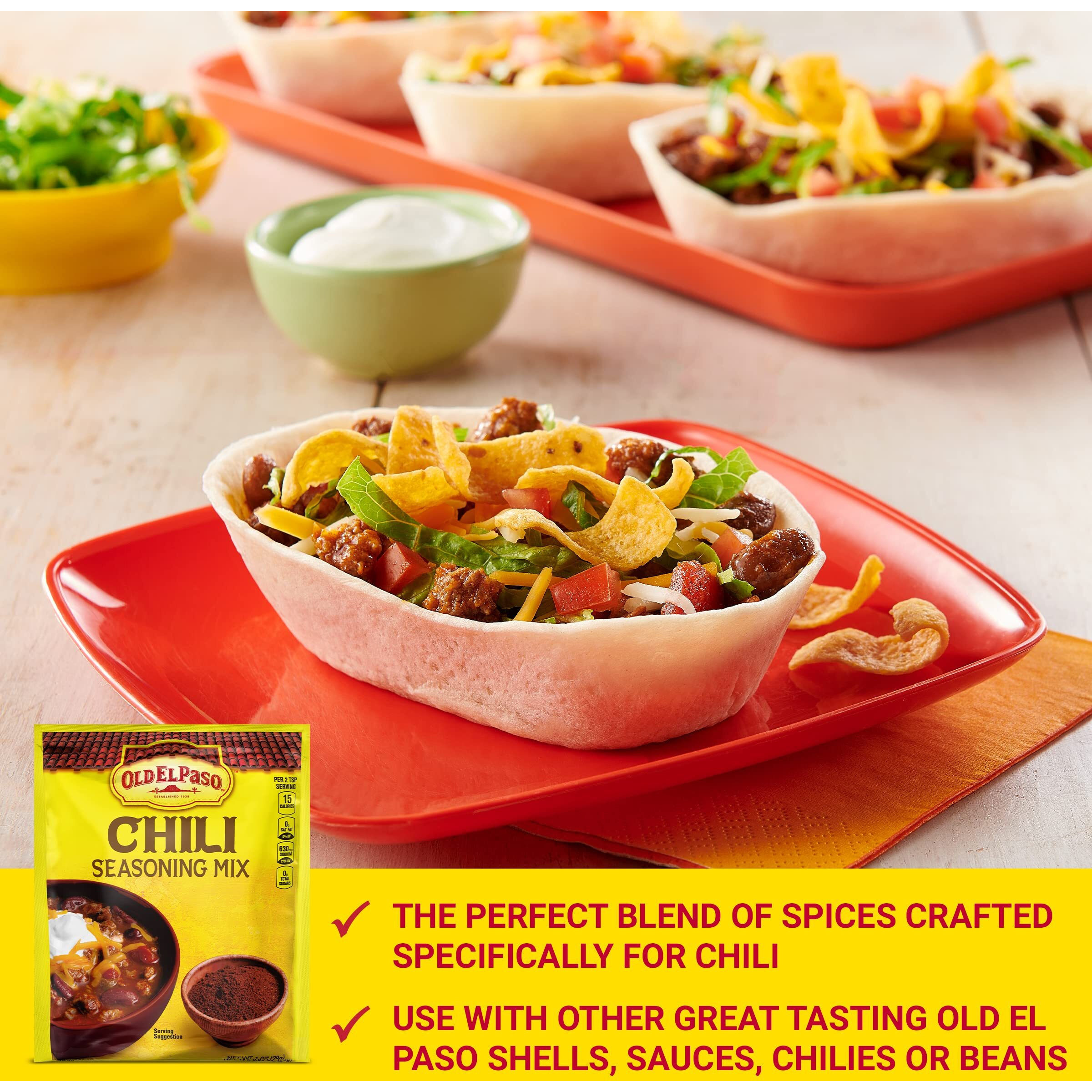 Old El Paso Chili Seasoning Mix, 1-Ounce Packet (Pack Of 32)