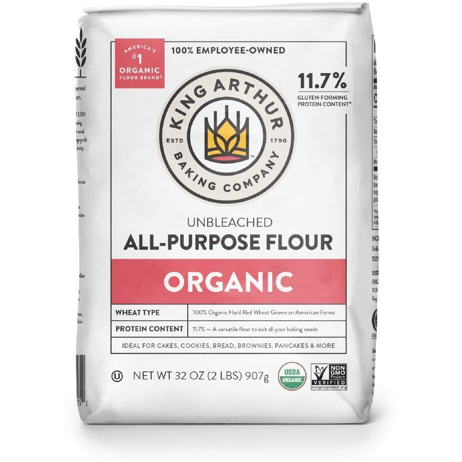 King Arthur Flour, Organic All Purpose Flour, 32 Oz
