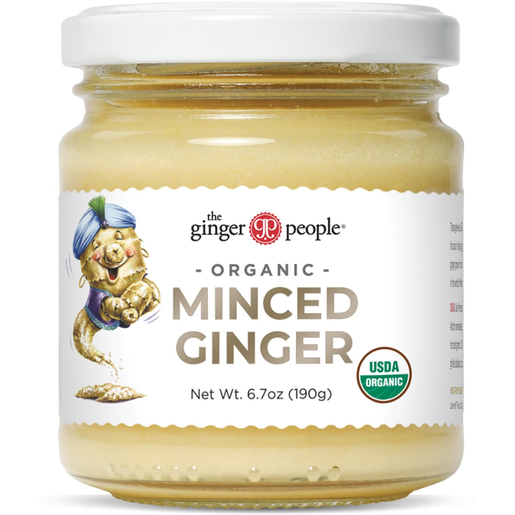 The Ginger People Organic Minced Ginger, No Artificial Ingredients, 6.7 Oz (Pack Of 1)