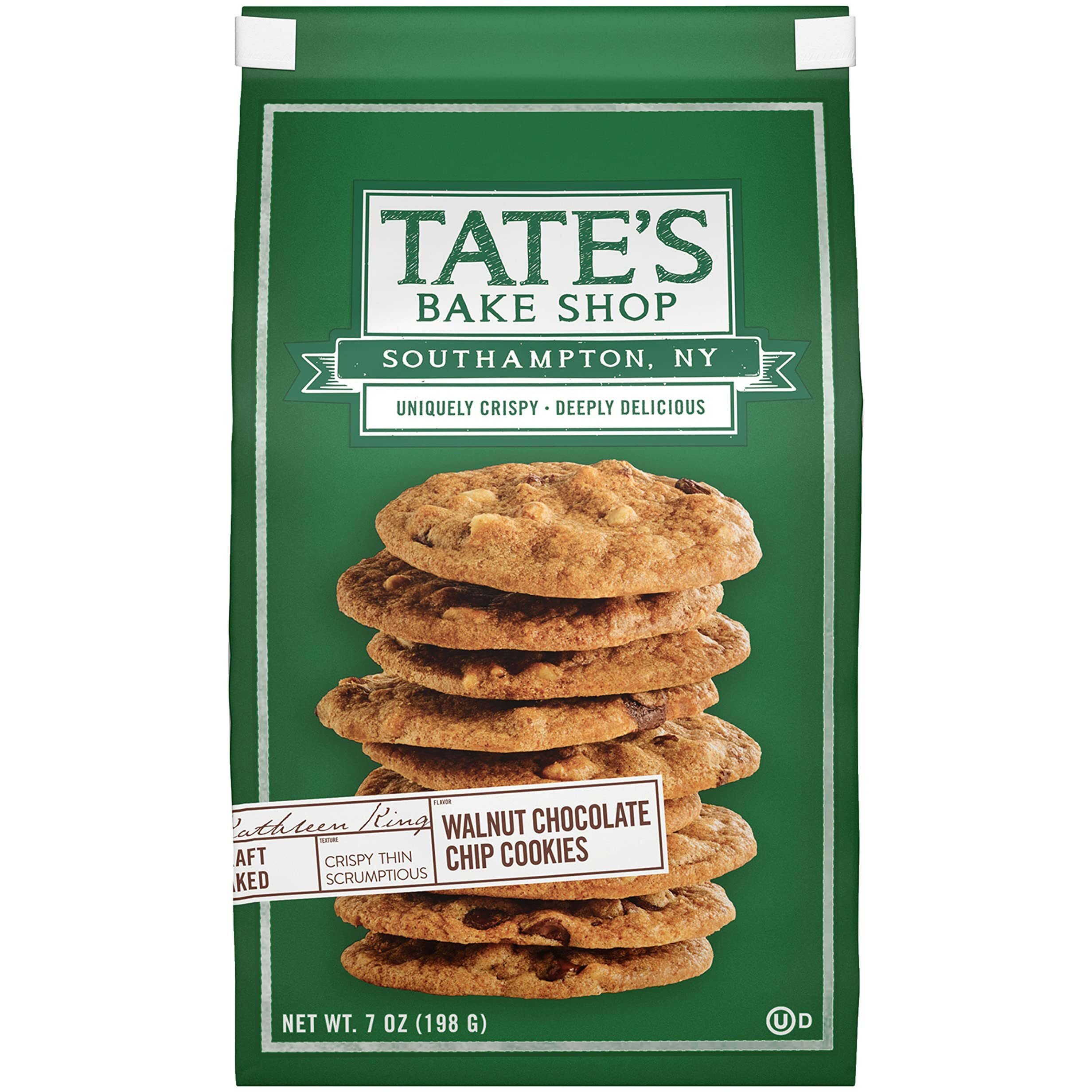Tate's Bake Shop Walnut Chocolate Chip Cookies, 7 Oz