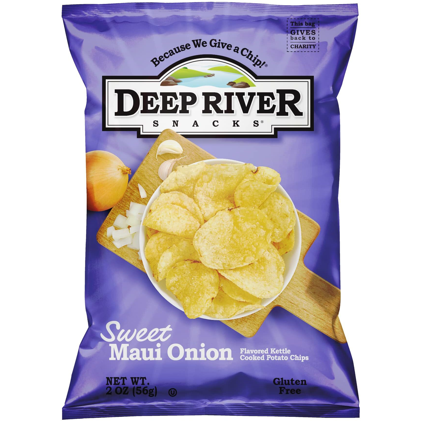Deep River Snacks Sweet Maui Onion Kettle Cooked Potato Chips, 2-Ounce (Pack Of 24)