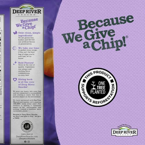 Deep River Snacks Sweet Maui Onion Kettle Cooked Potato Chips, 2-Ounce (Pack Of 24)