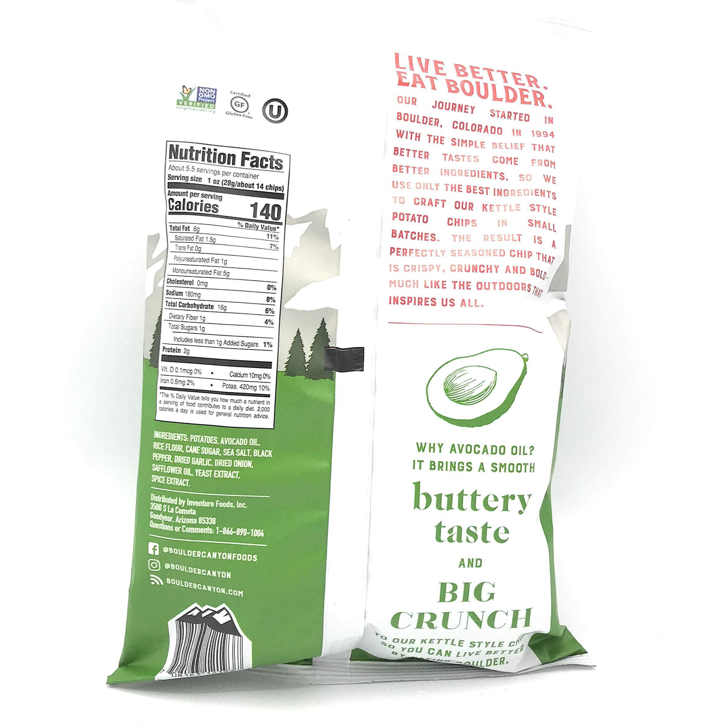 Boulder Canyon Chip Cut Avocado Sea Salt, 5.25 Oz