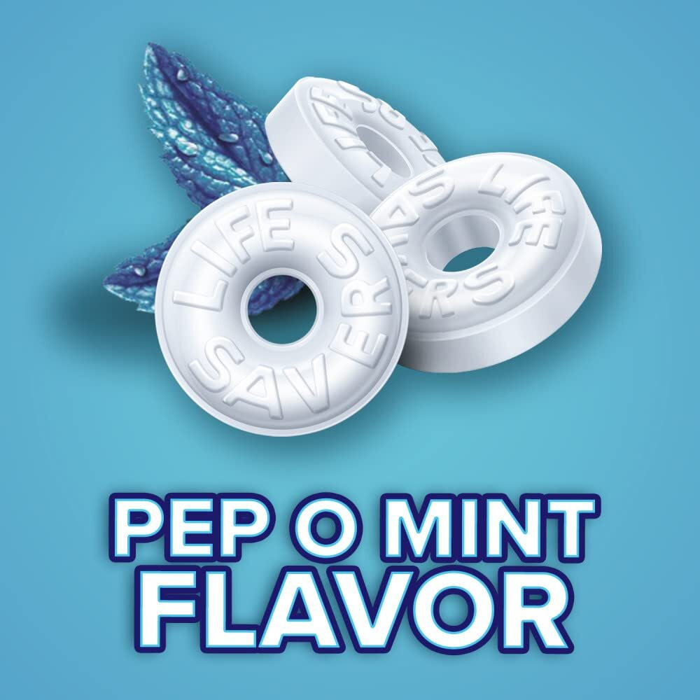 Life Savers Pep-O-Mint Breath Mint Bulk Hard Candy, Party Size, 44.93 Oz Bag