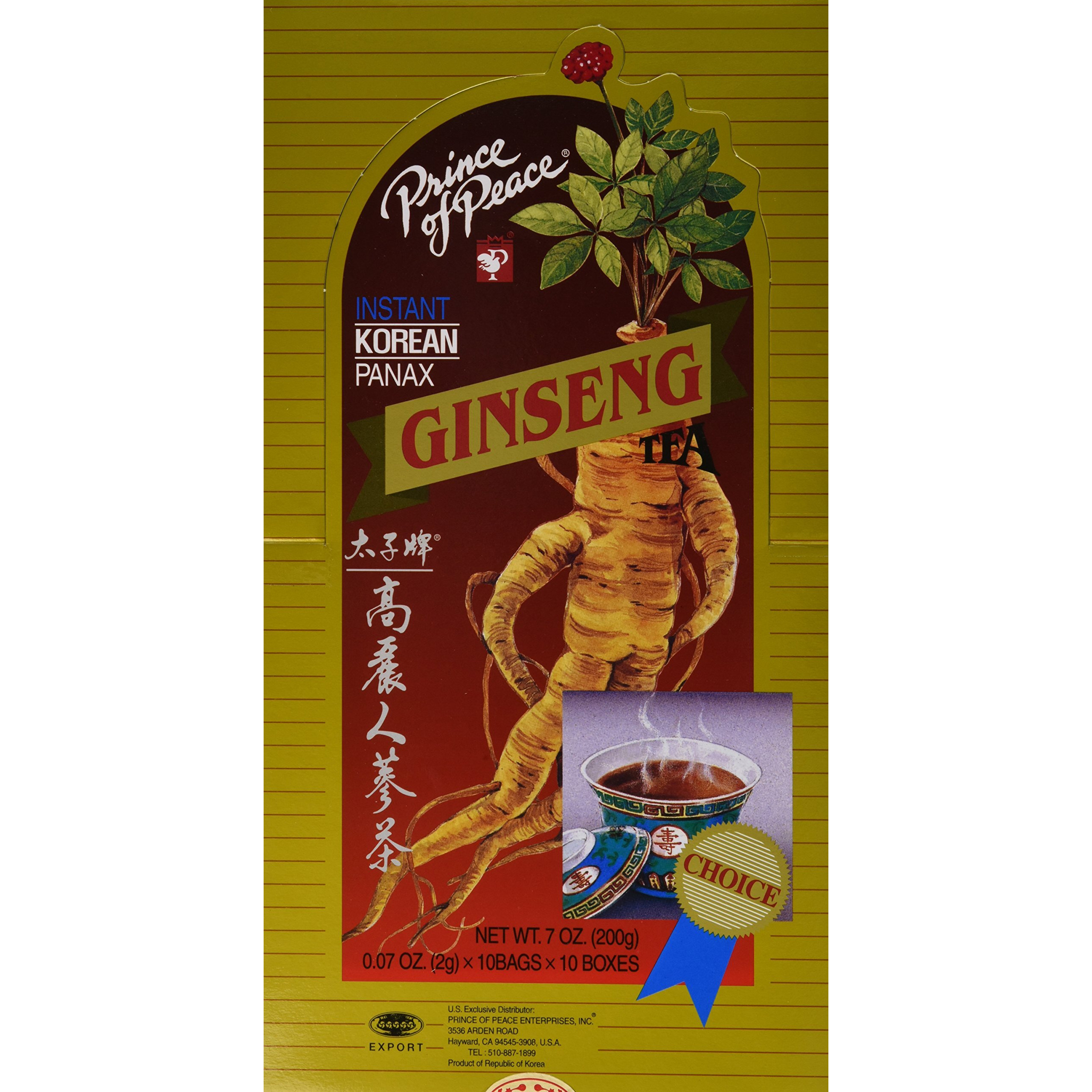Prince Of Peace Instant Korean Panax Ginseng Tea, 100 Count