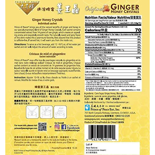 Prince Of Peace Instant Ginger Honey Crystals (30Ct)