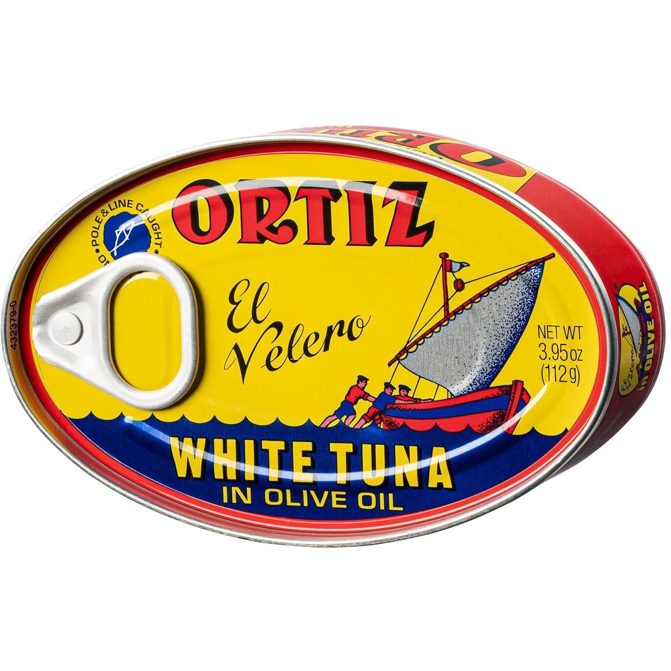 Ortiz Tuna In Olive Oil, 3.95Oz Oval Tin 6 Pack | Superior Canned Tuna In Olive Oil | Ortiz White Tuna In Olive Oil [3.95Oz/112Gr X 6 Tins]