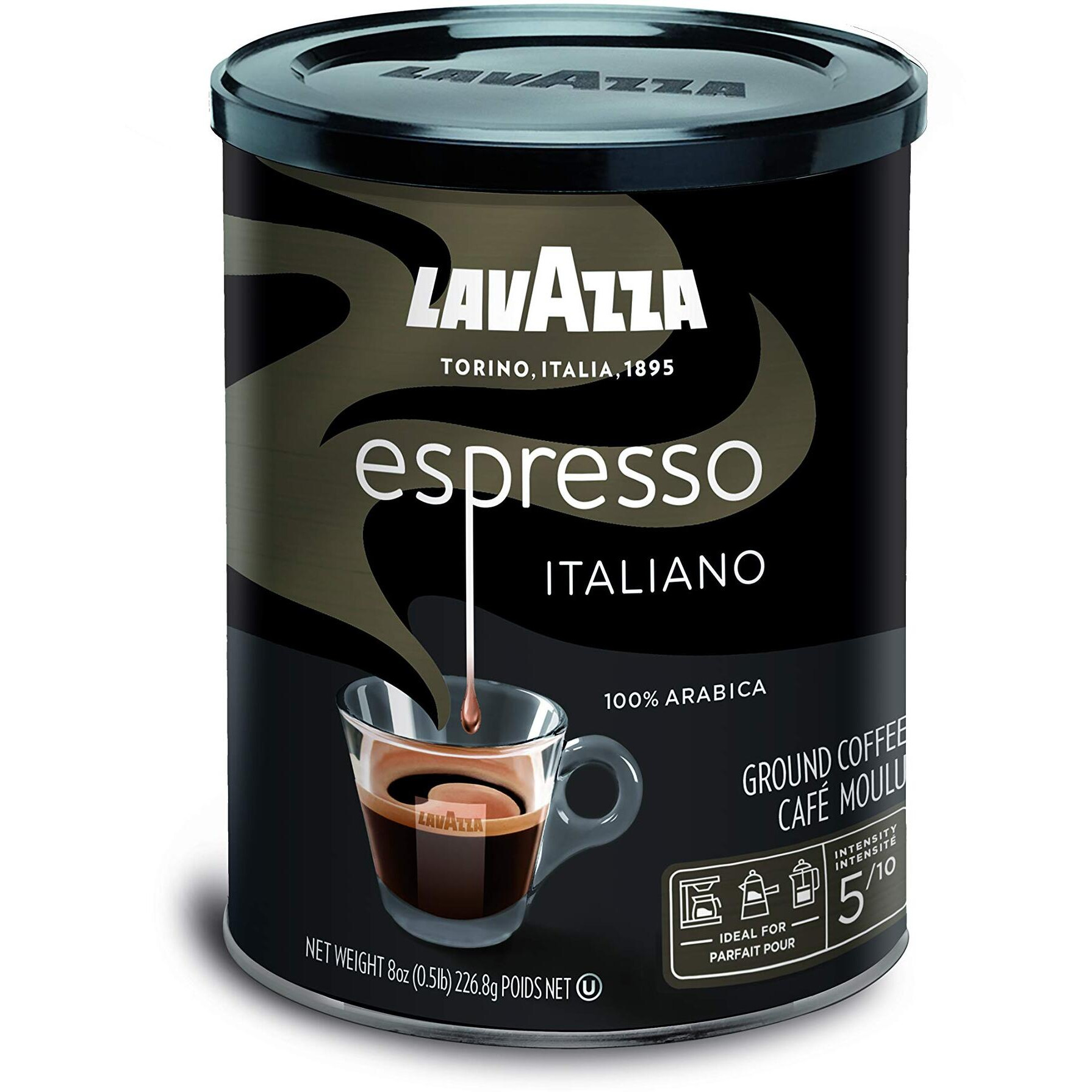 Caffe Espresso Medium Roast Ground Coffee By Lavazza For Unisex - 8 Oz Coffee