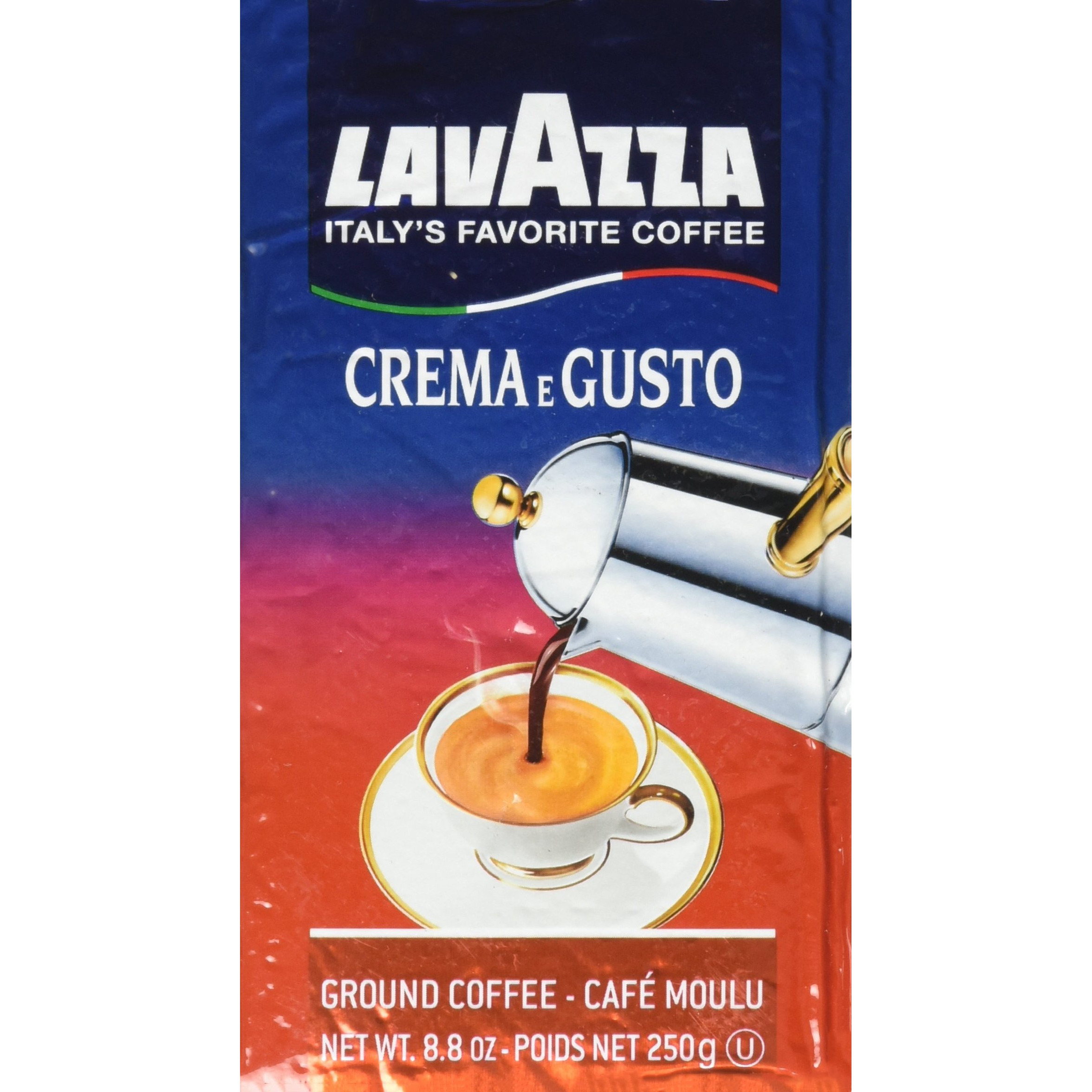 Crema E Gusto Classico Roast Ground Coffee By Lavazza For Unisex - 8.8 Oz Coffee
