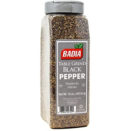 Badia Black Pepper Table Grind, 16 Ounce