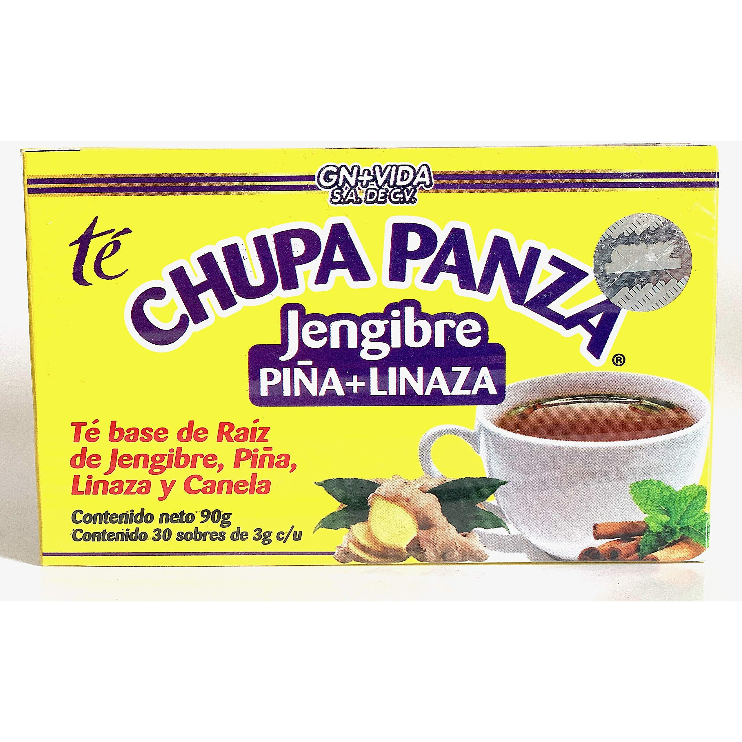 Tea Chupa Panza, Tea Based Onginger Root, Pinneapple, Flaxseed & Cinnamon (30 Tea Bags/0.10 Oz Each)