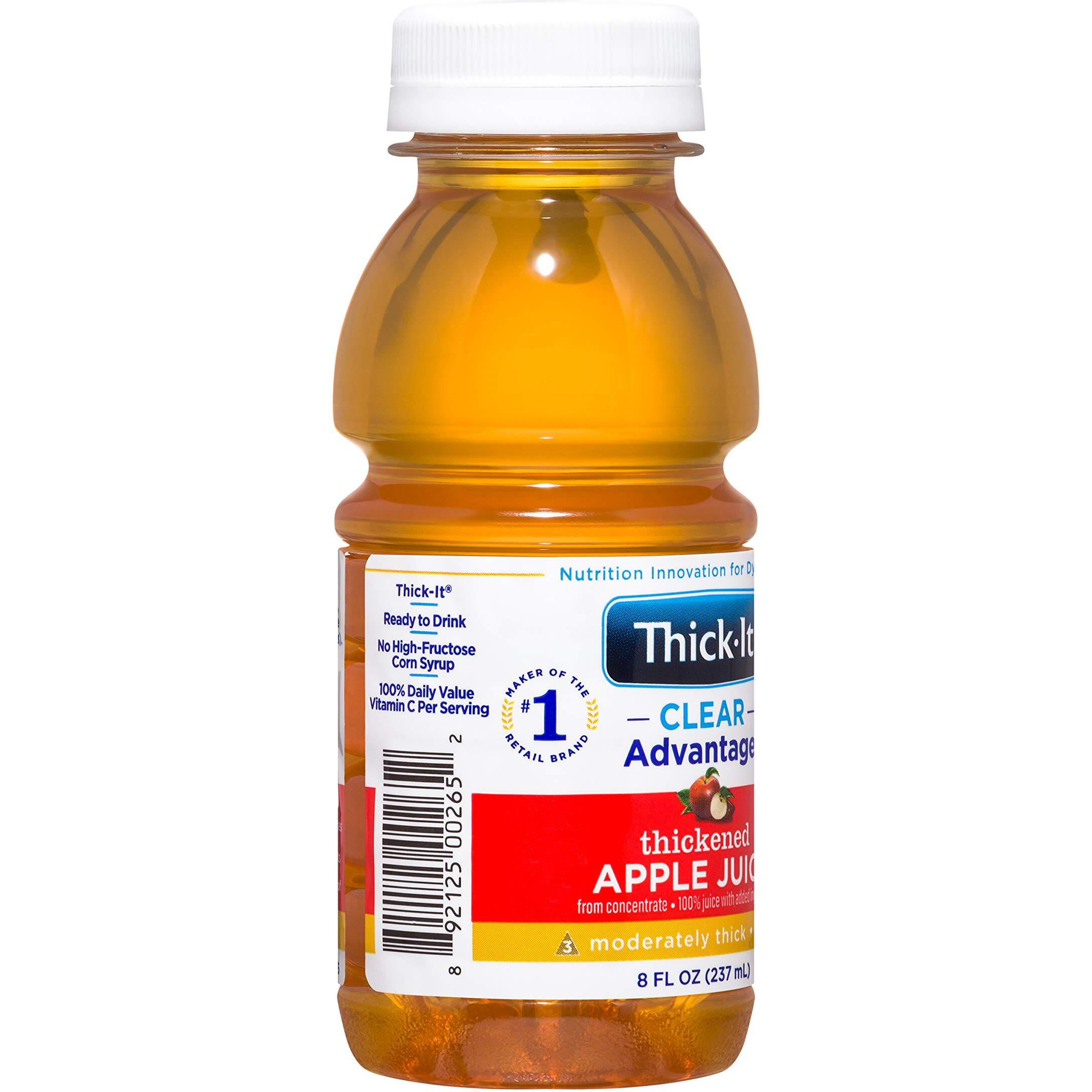 Thick-It Clear Advantage Thickened Apple Juice - Moderately Thick/Honey, 8 Oz Bottle (457)
