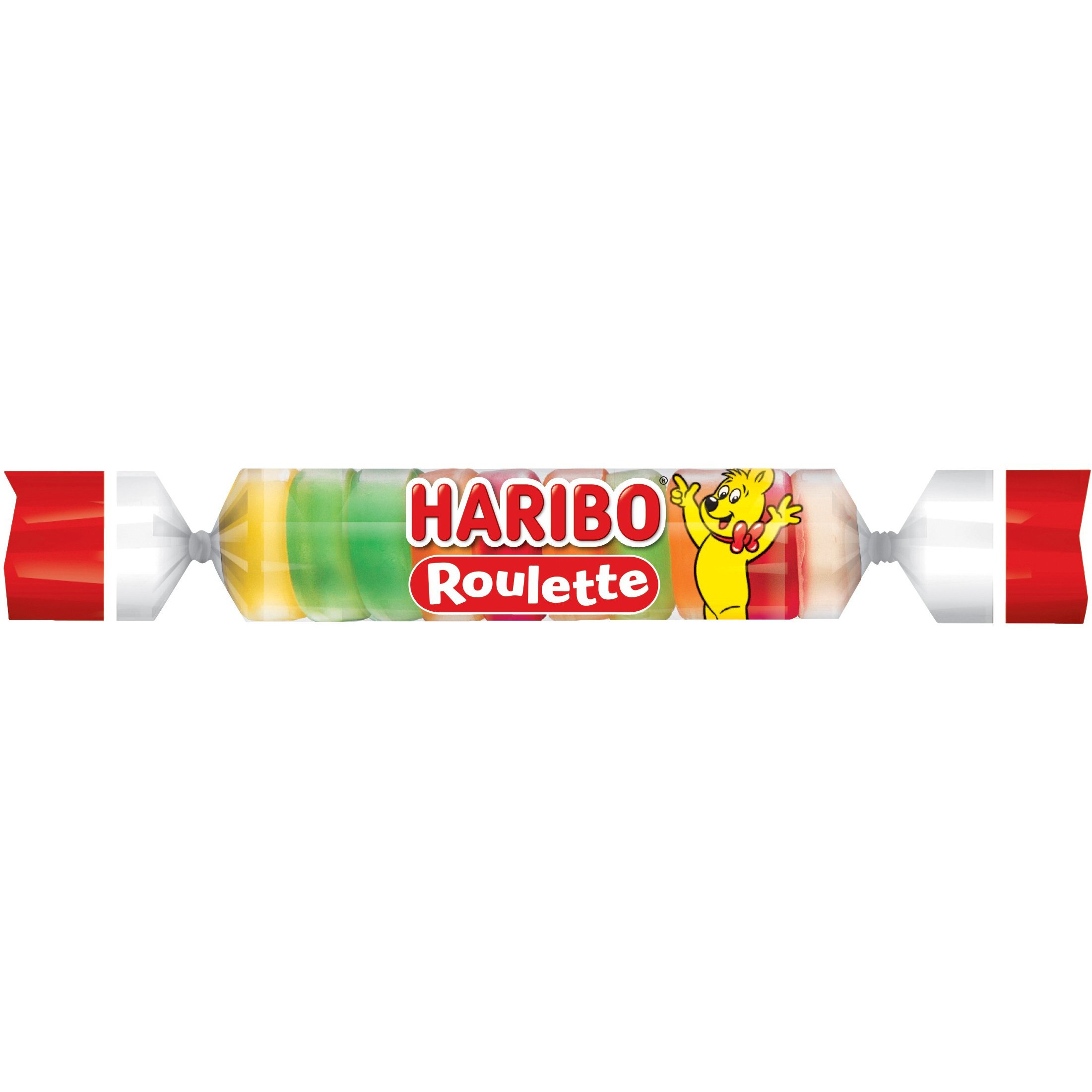 Haribo Gummi Candy, Roulette .87 Oz. Roll, (Pack Of 36)