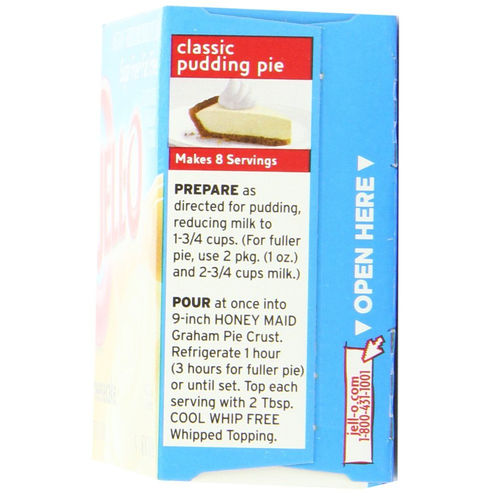 Jell-O Sugar Free Cheesecake Instant Pudding Mix (1 Oz Boxes, Pack Of 24)
