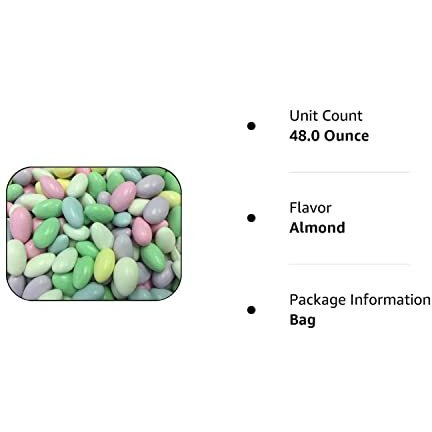 Jordan Almonds Pastel 3 Lbs