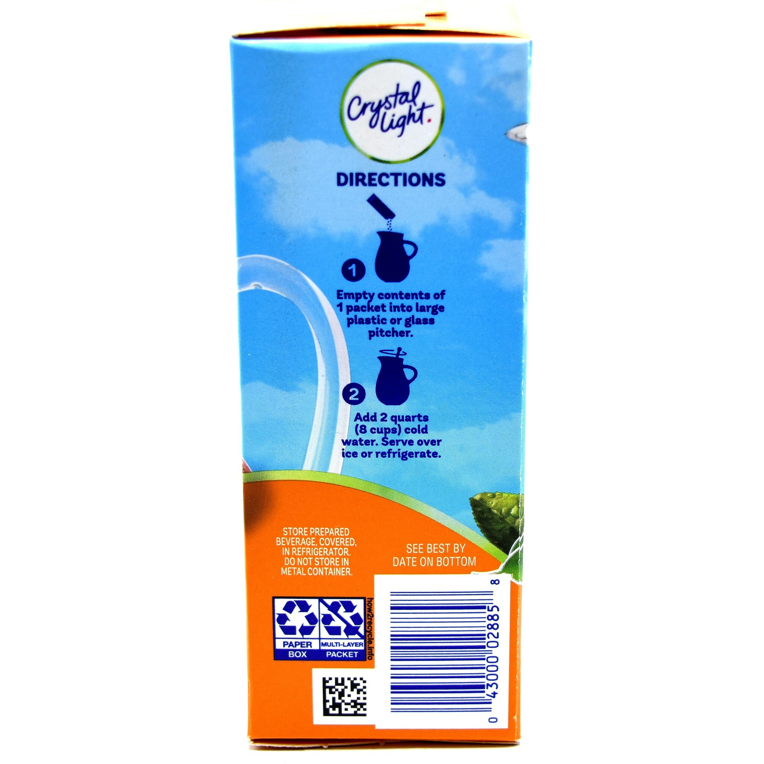 Crystal Light Peach Mango Green Tea Drink Mix, 10-Quart Canister (Pack Of 3)