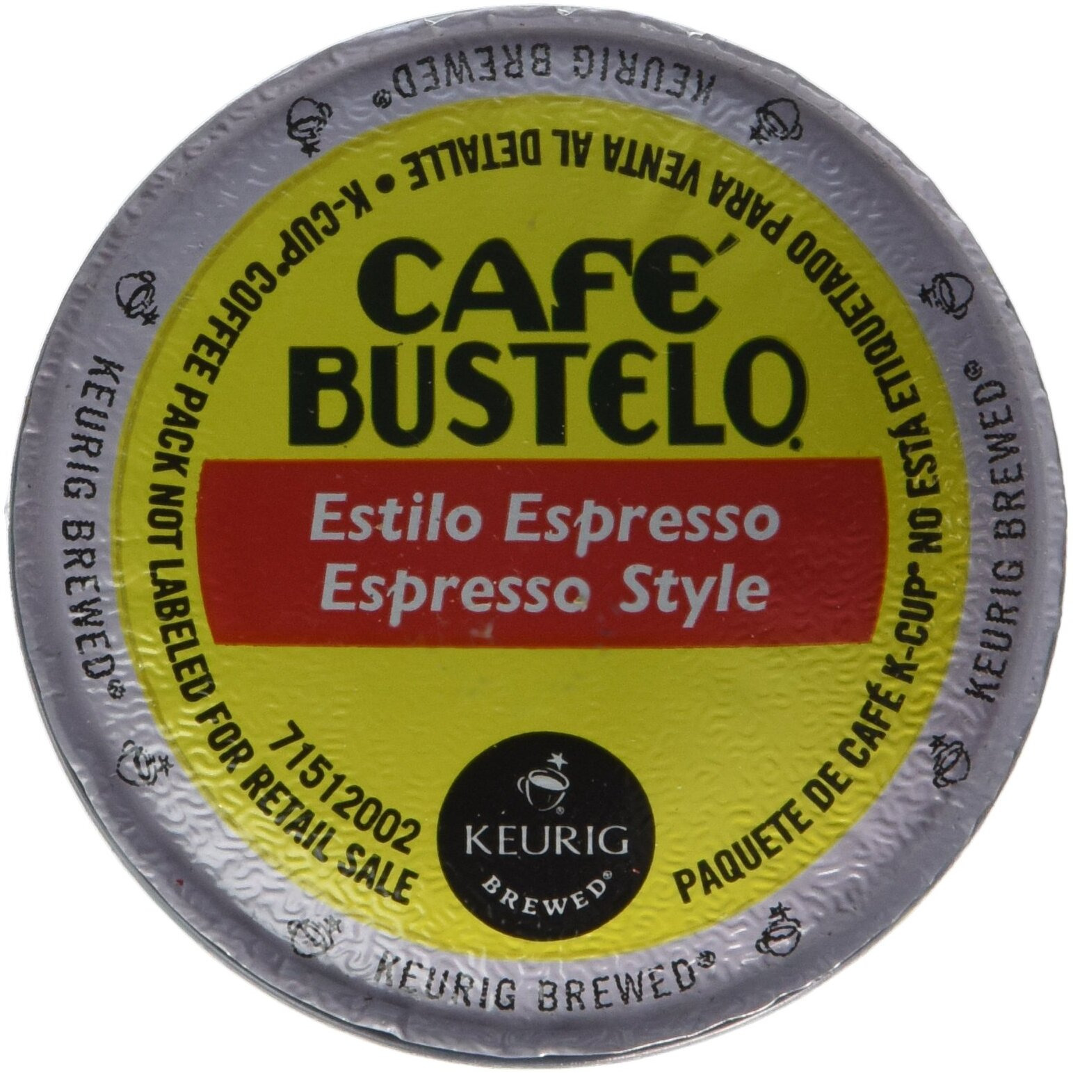 Keurig Cafe Bustelo Coffee Espresso K-Cups Cuban (18 Count)