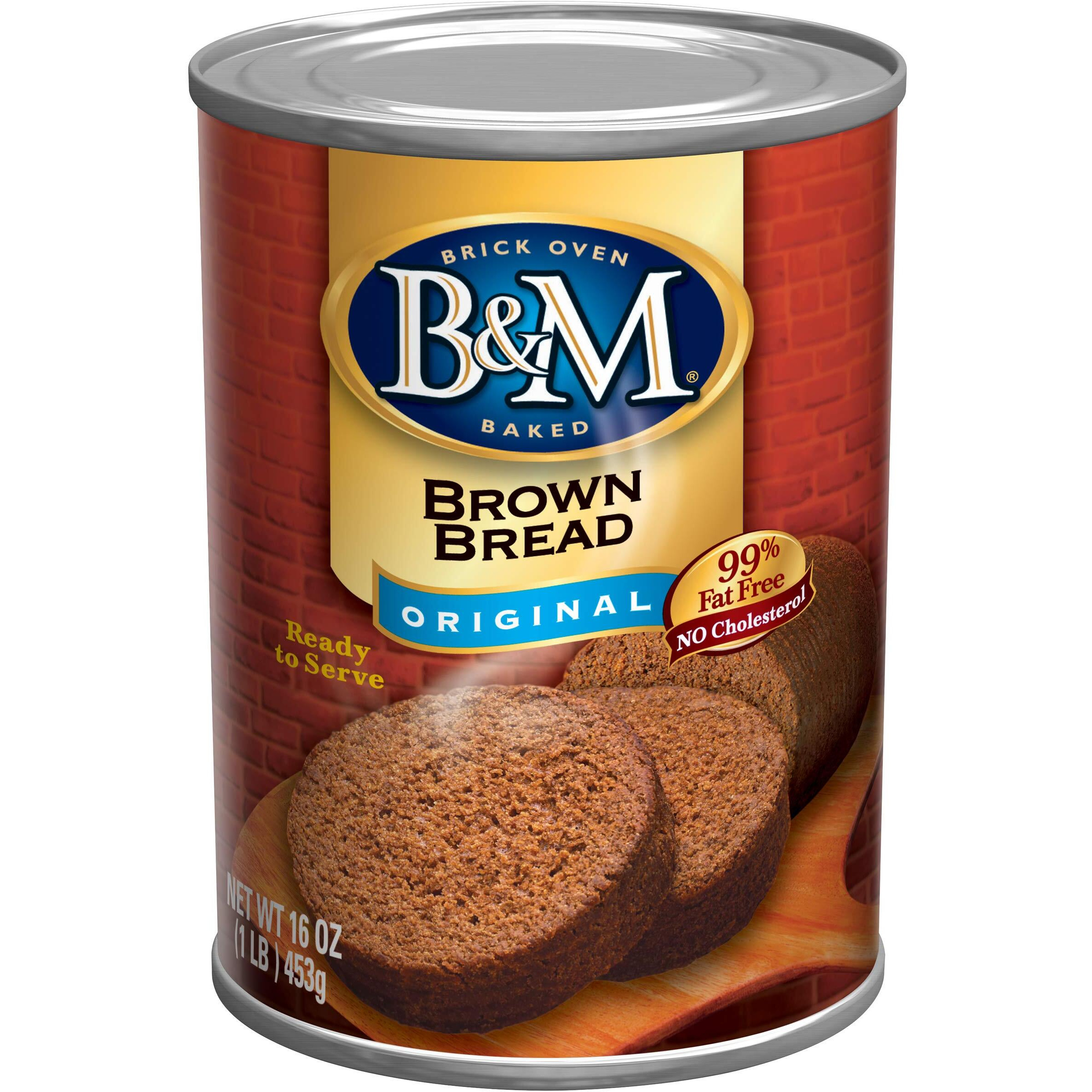B&M Brown Bread, Original Flavor, 16 Oz (Pack Of 12)