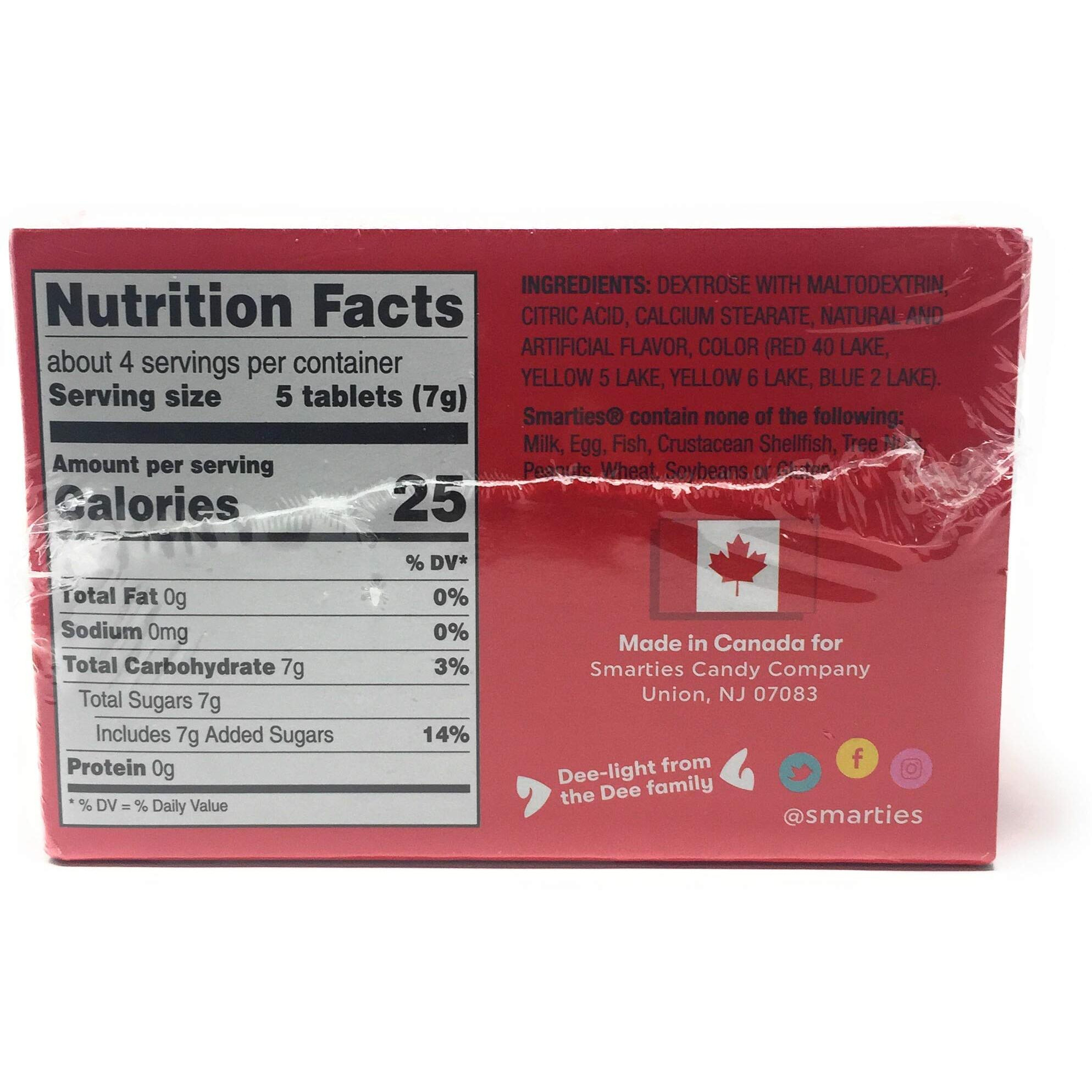 Smarties Candy Bulk Rolls Gluten Free & Assorted Flavor Treats Pineapple, Cherry, Strawberry, Grape, Orange & Delicious Snacking Bulk Candy Individually Wrapped Sweet Delights - 1 Pound (36 Counts)