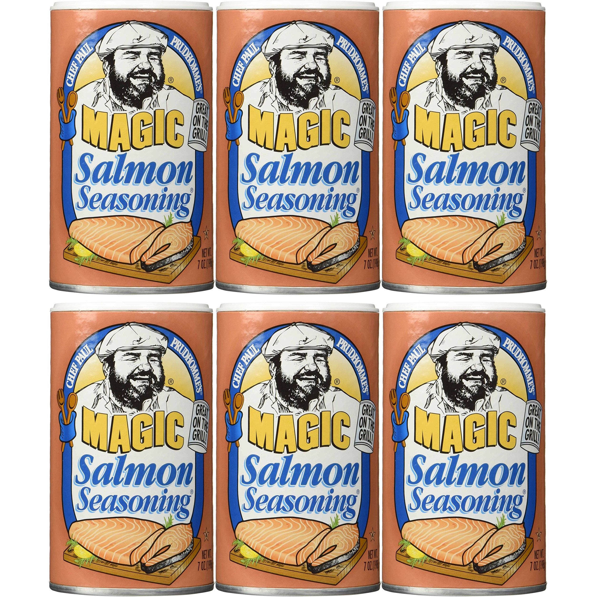 Chef Paul Salmon Magic Seasoning, 7 Ounce (Pack Of 6)