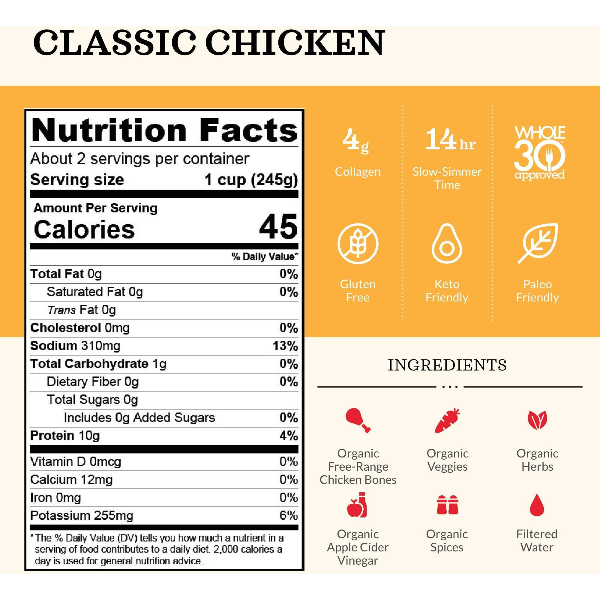 Kettle & Fire, Bone Broth, Chicken, 16.9 Oz