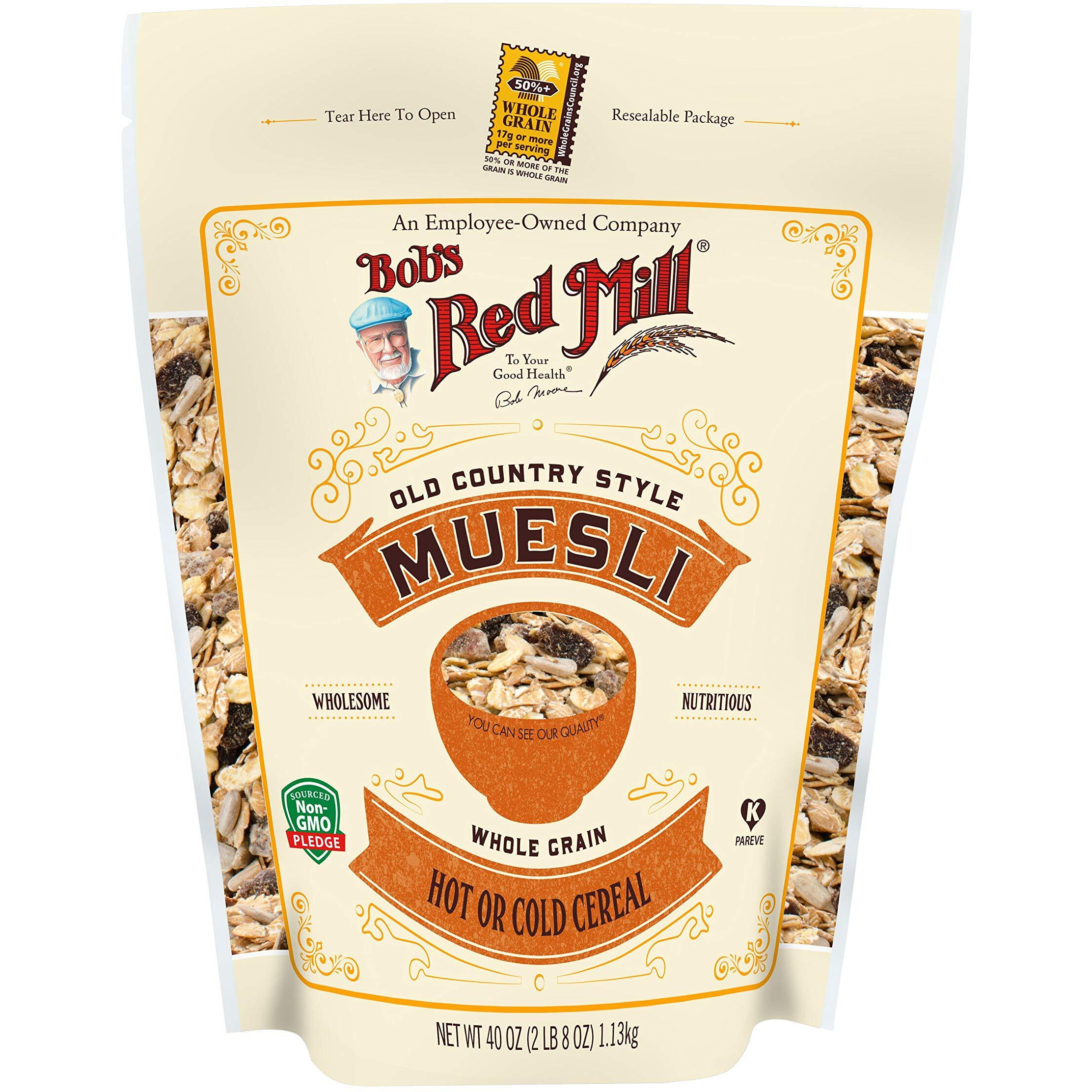 Bob's Red Mill Resealable Old Country Style Muesli Cereal, 40 Ounce (Pack Of 4)