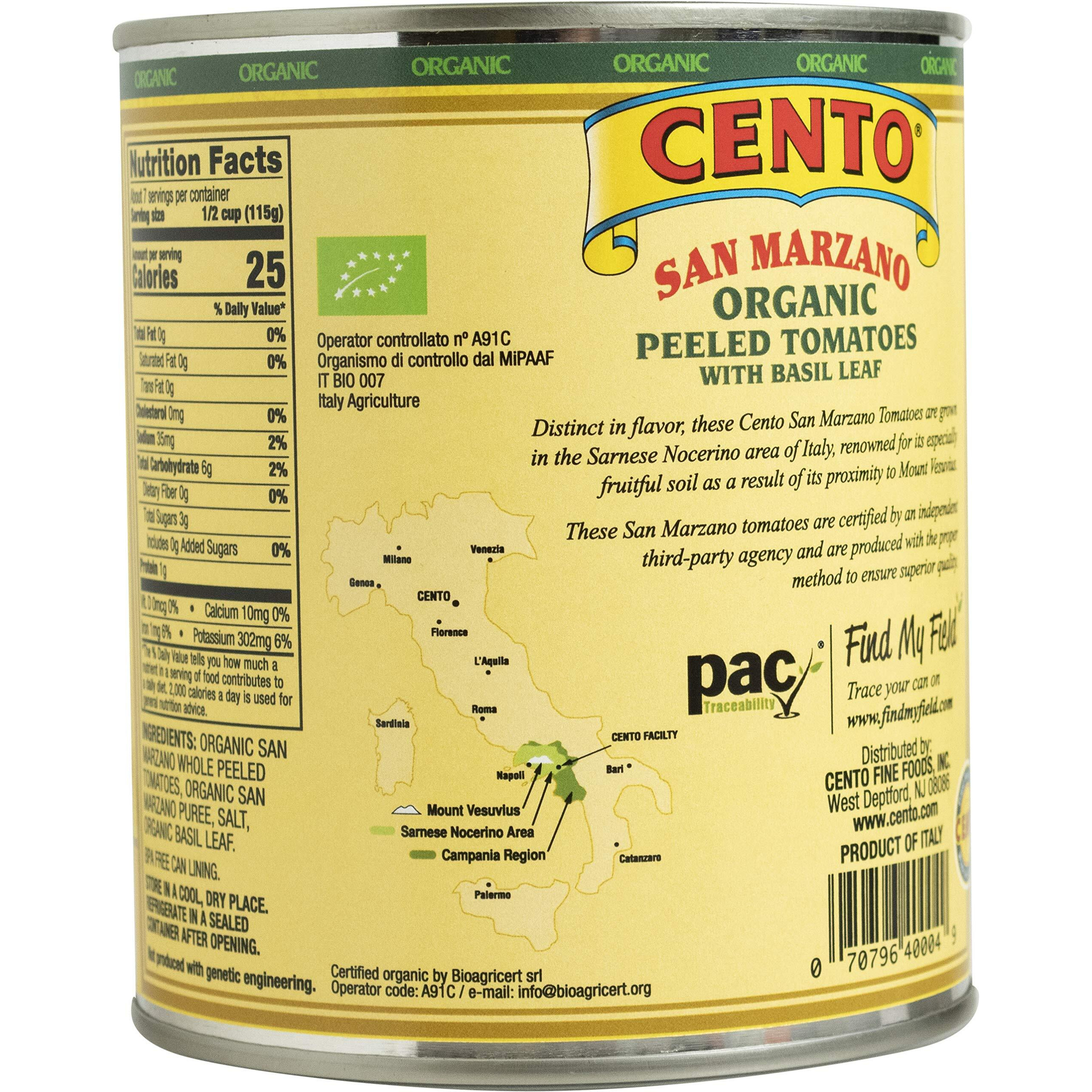 Cento San Marzano Organic Peeled Tomatoes (Pack Of 6)