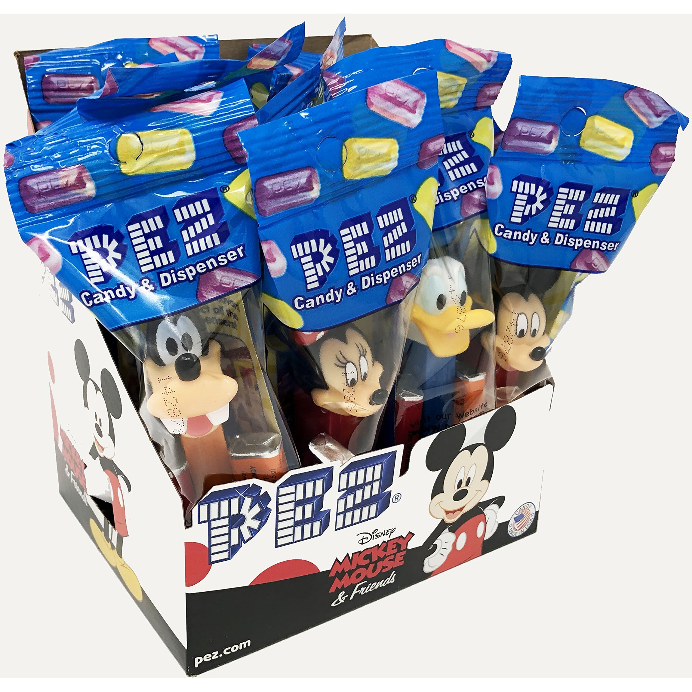 Mickey Mouse & Friends Pez Candy Dispensers Pack Of 12