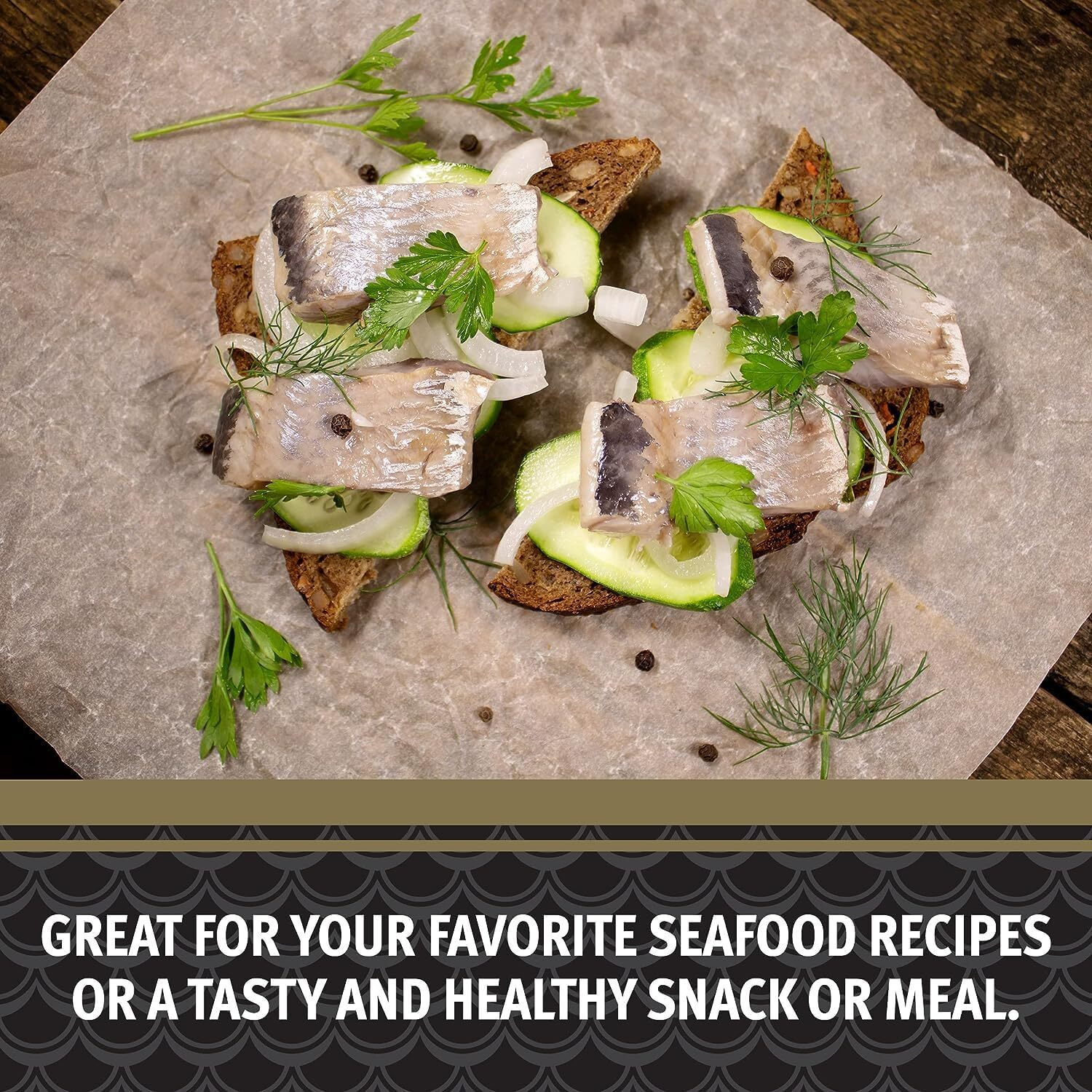 Brunswick Golden Smoked Herring Fillets, 3.25 Oz Can (Pack Of 12) - 18G Protein Per Serving - Gluten Free, Keto Friendly - Great For Pasta & Seafood Recipes