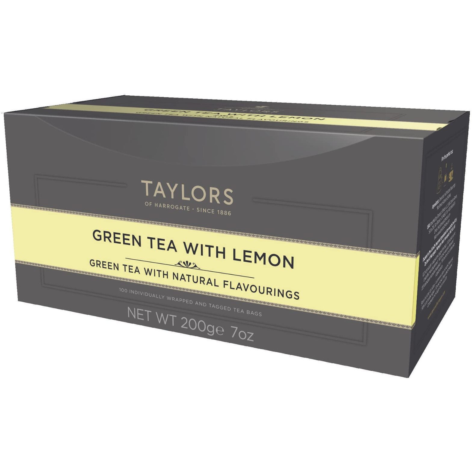 Taylors Of Harrogate Green Tea With Lemon, 100 Count (Pack Of 1)