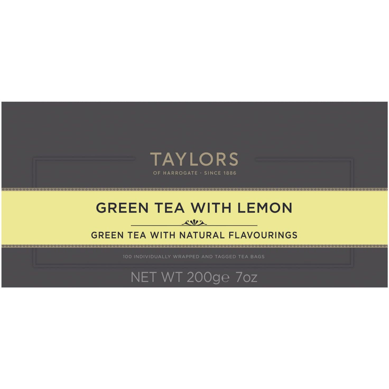 Taylors Of Harrogate Green Tea With Lemon, 100 Count (Pack Of 1)