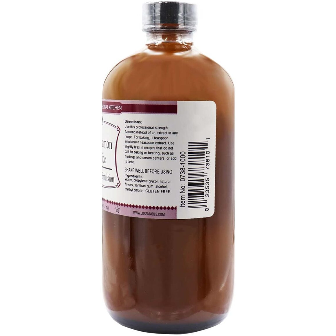 Lorann Oils Cinnamon Spice Bakery Emulsion True Cinnamon Essence, Perfect For Enhancing Spiced Undertones In Baked Goods, Gluten-Free, Keto-Friendly, Cinnamon Extract Alternative For Your Kitchen