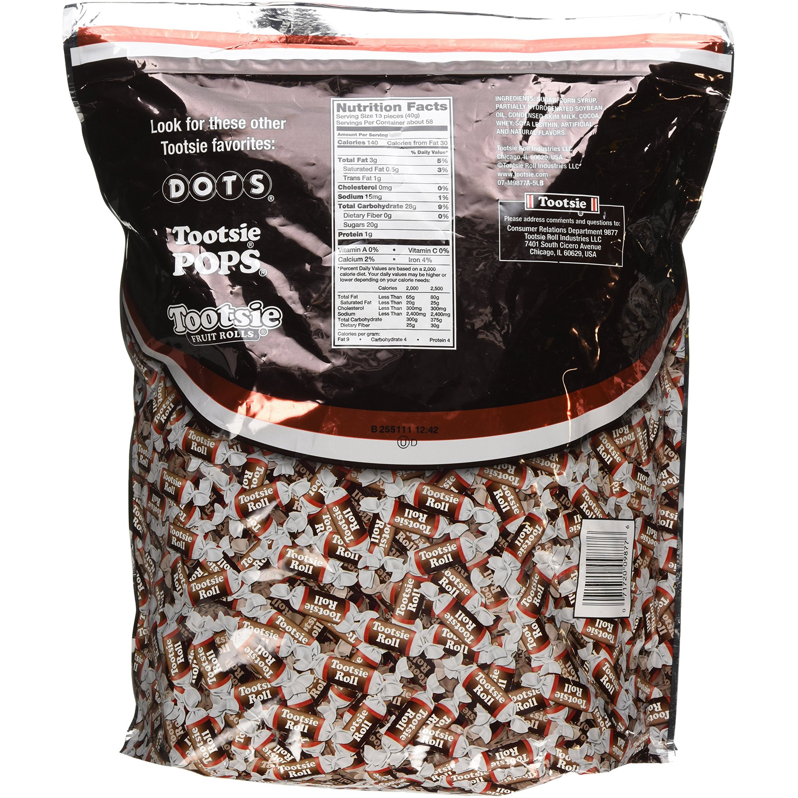 Tootsie Roll Midgees Candy 5 Pound Value Bag 760 Pieces