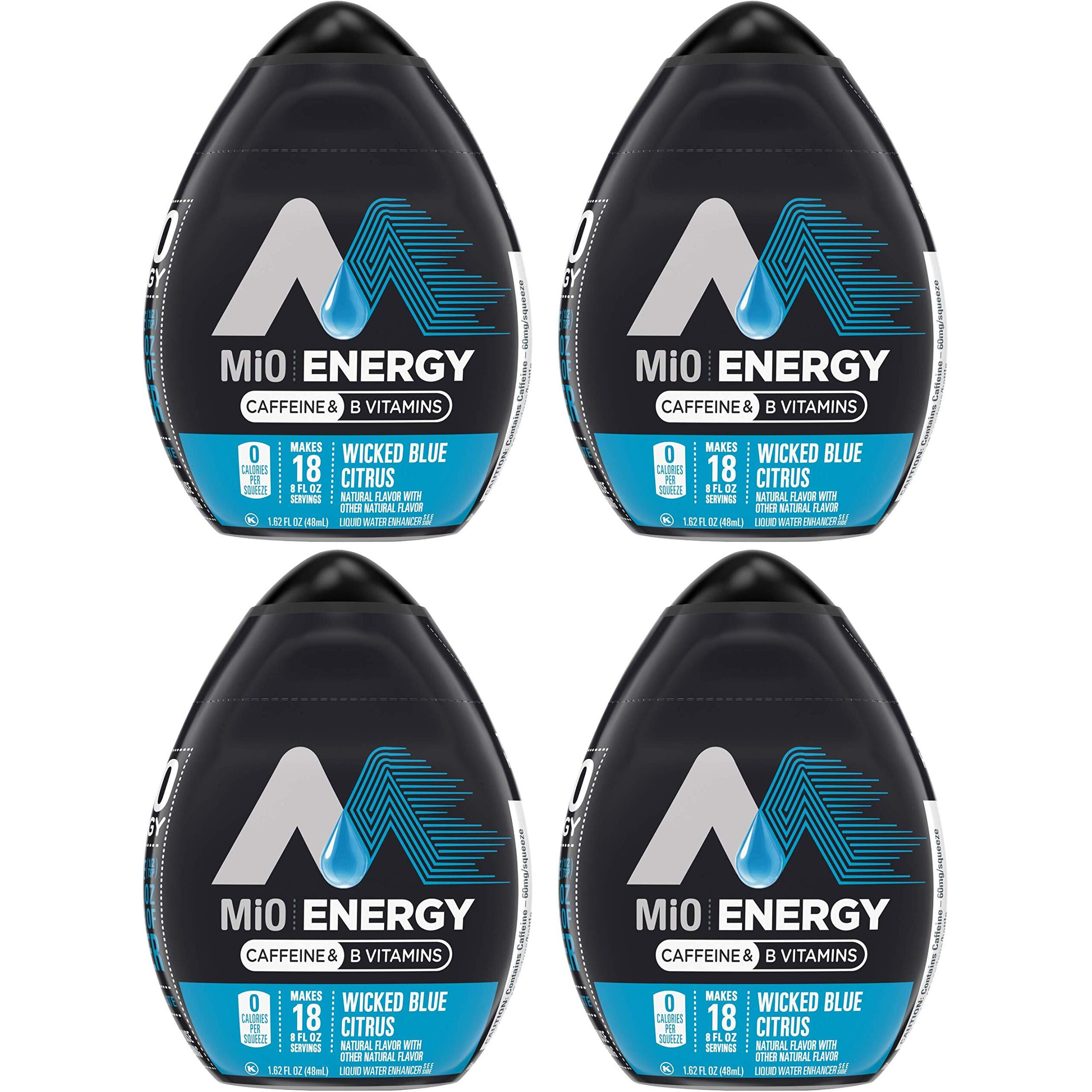 Mio Energy Liquid Water Enhancer, Wicked Blue Citrus, 1.62 Oz, 4-Pack