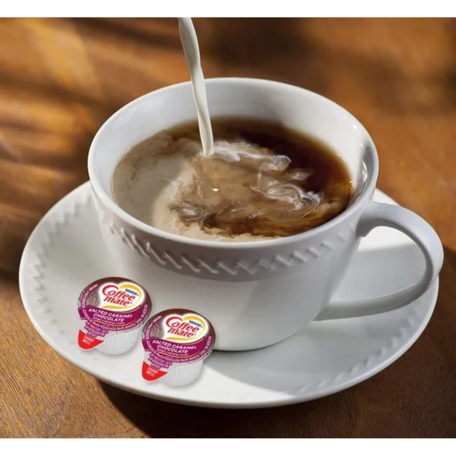 Coffee Mate Liquid .375Oz, 4 Flavor Variety 200 Count Including Original, Cafe Mocha, French Vanilla & Hazelnut