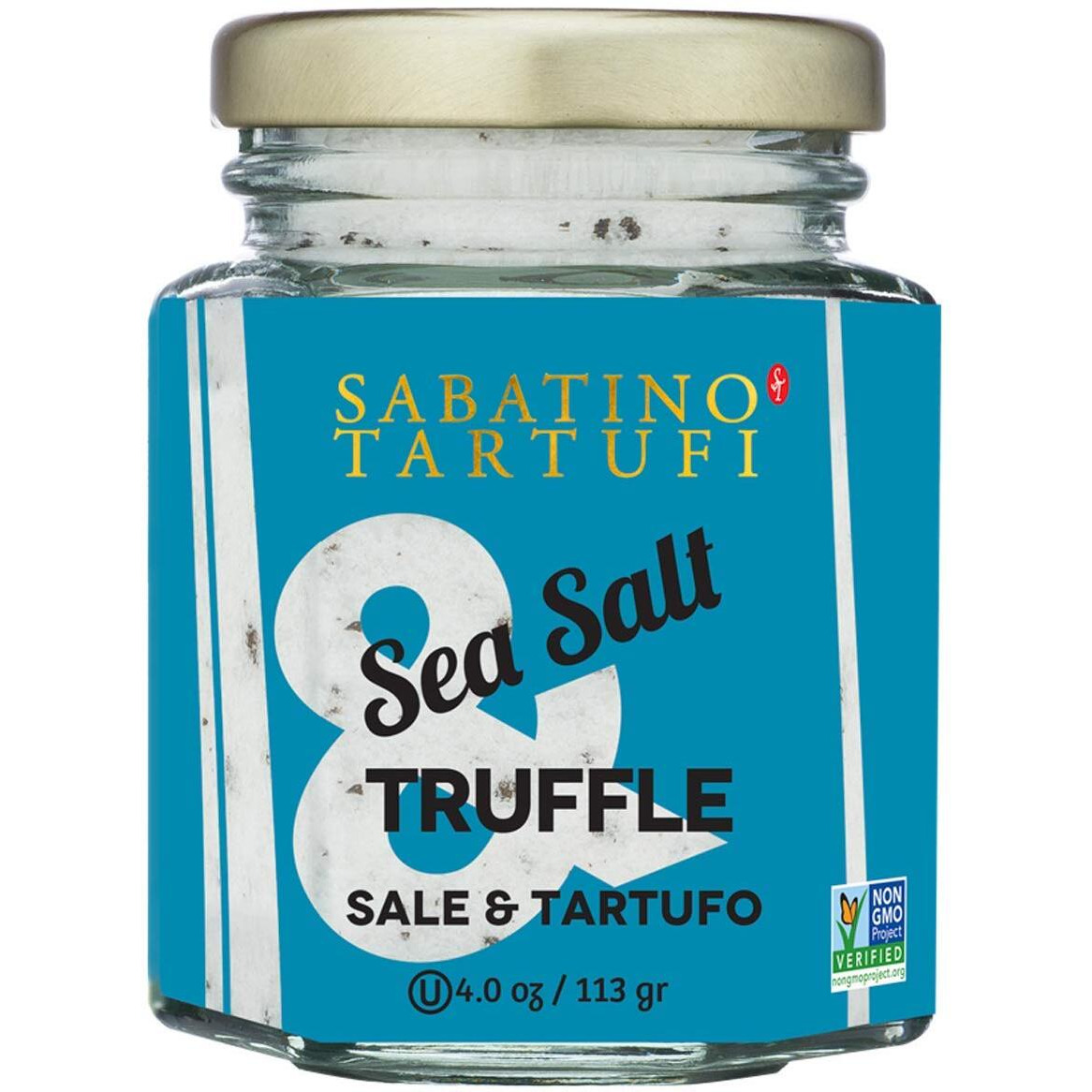 Sabatino Tartufi Truffle Salt Seasoning, All Natural Gourmet Truffle Salt, Sicilian Sea Salt,Kosher, Non-Gmo Project Certified, 4 Oz