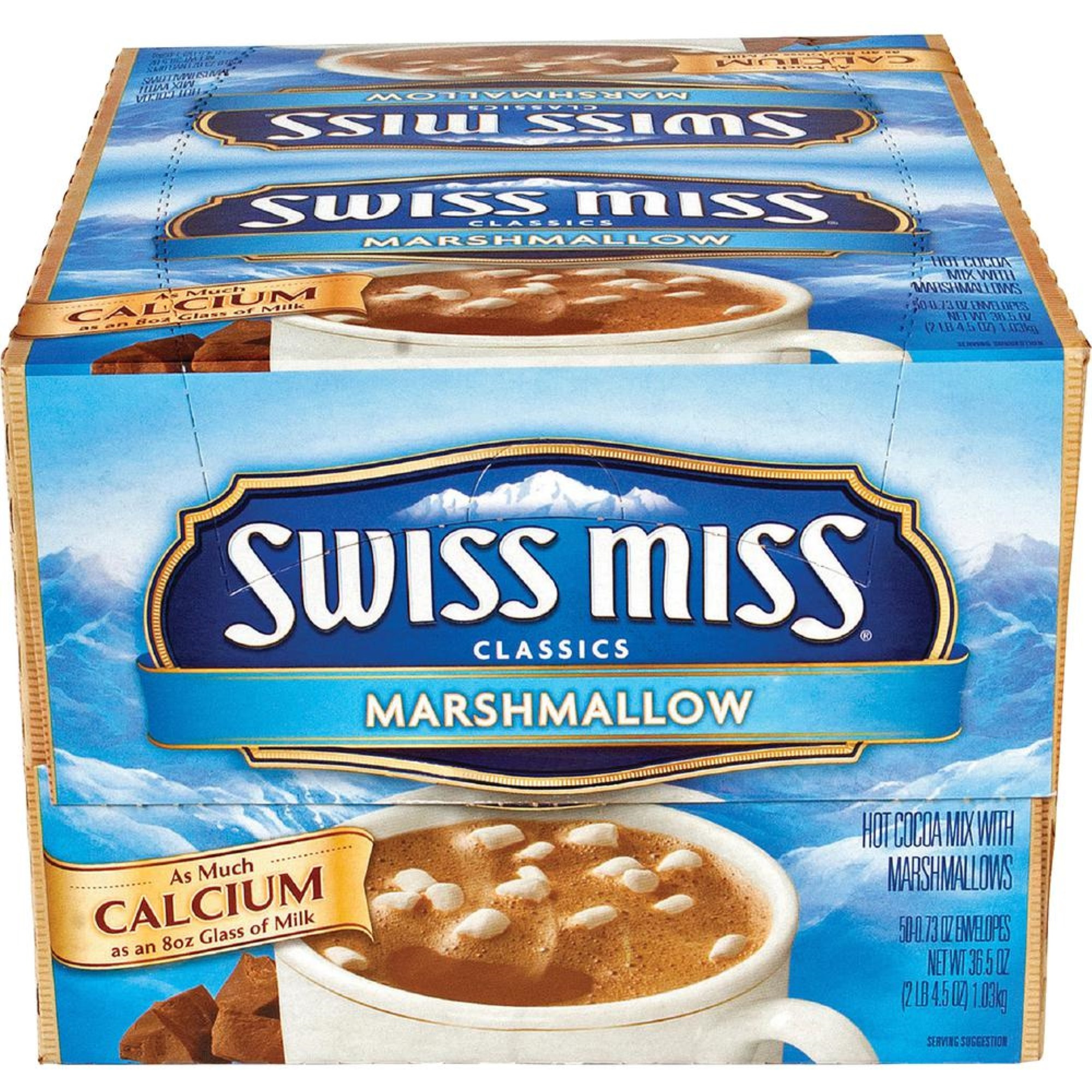 Swiss Miss&Reg Milk Chocolate Hot Cocoa Mix - Powder - 0.73 Oz - 50 / Box