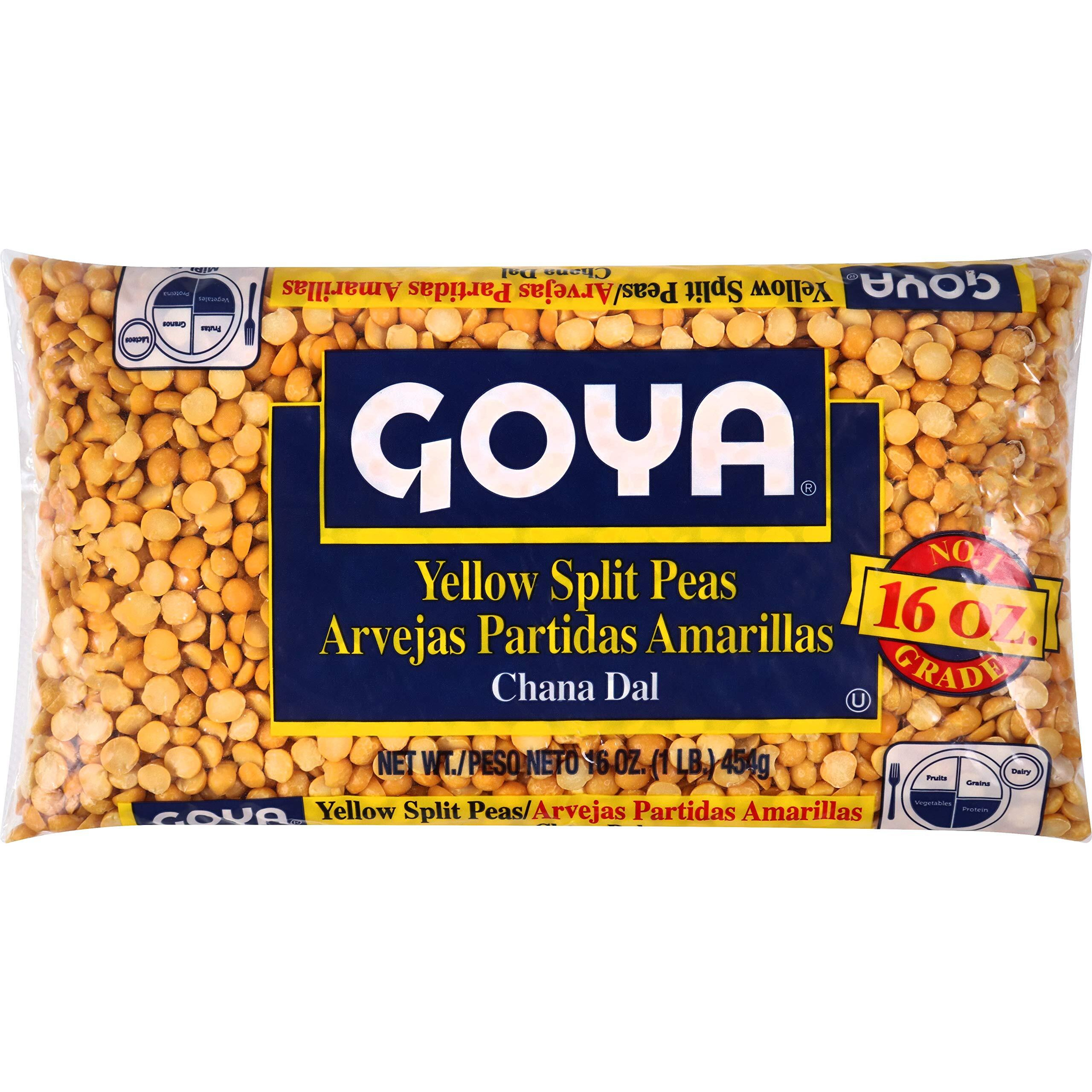 Goya Foods Yellow Split Peas, Dry, 16 Ounce
