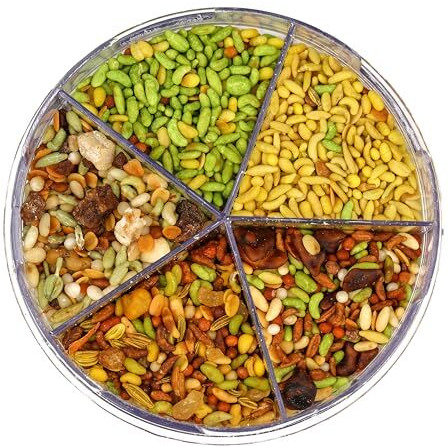 Chandan Mouth Freshener 5 In 1 Mix Mouth Fresheners Sweet Fennel Mix | Kashmiri, Special, Jet, Poona & Gulab Mukhwas, 8.82 Oz / 250 G